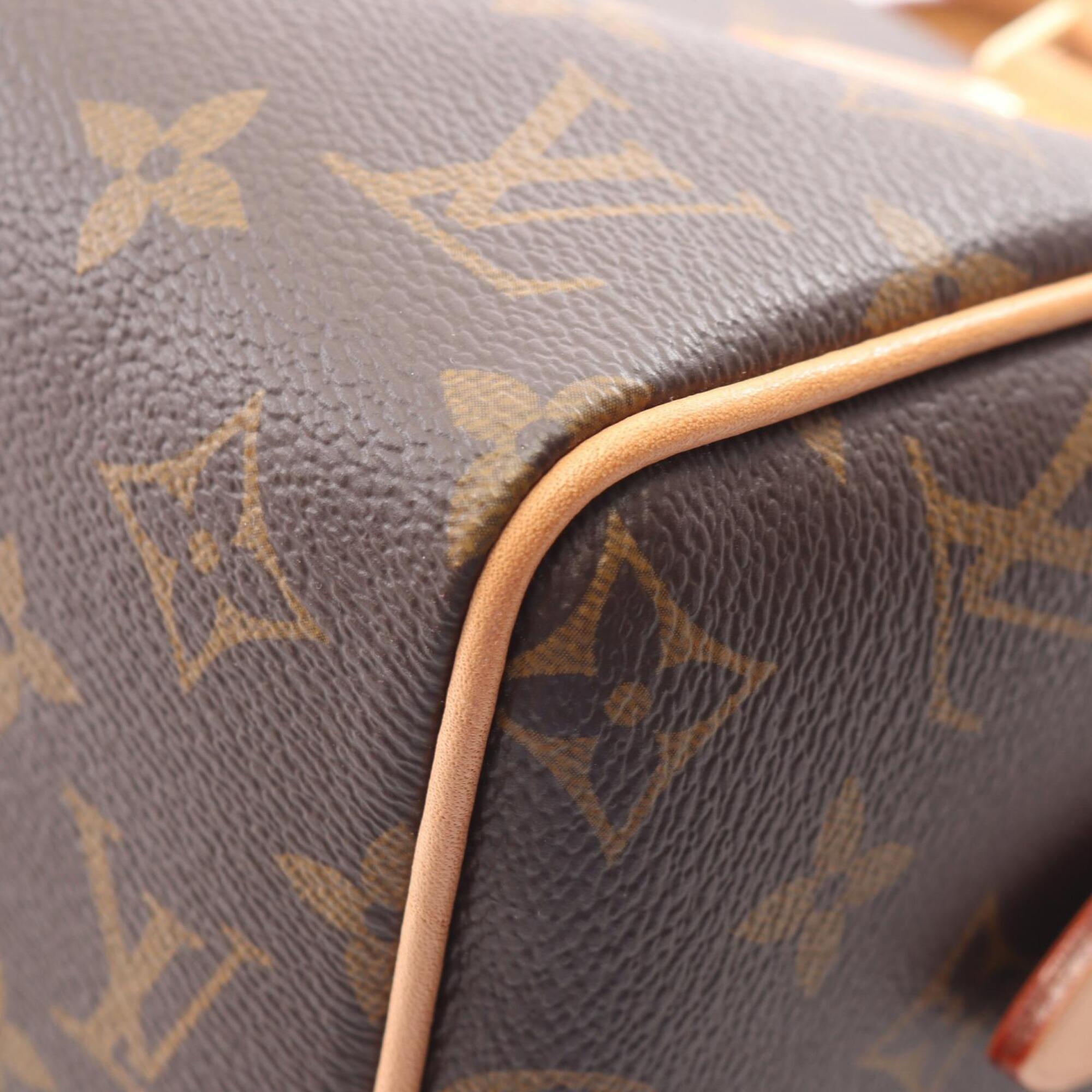 Louis Vuitton Brown Coated Canvas Leather Handbag (Pre-Owned)