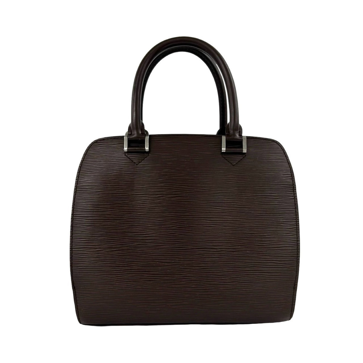 Louis Vuitton Brown Leather Boston Bag Handbag (Pre-Owned)
