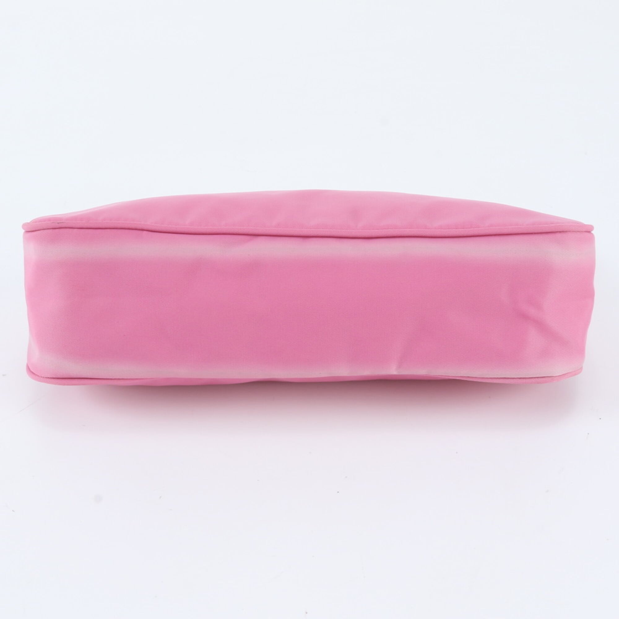 Prada Pink Nylon Leather Handbag Pouch (Pre-Owned)