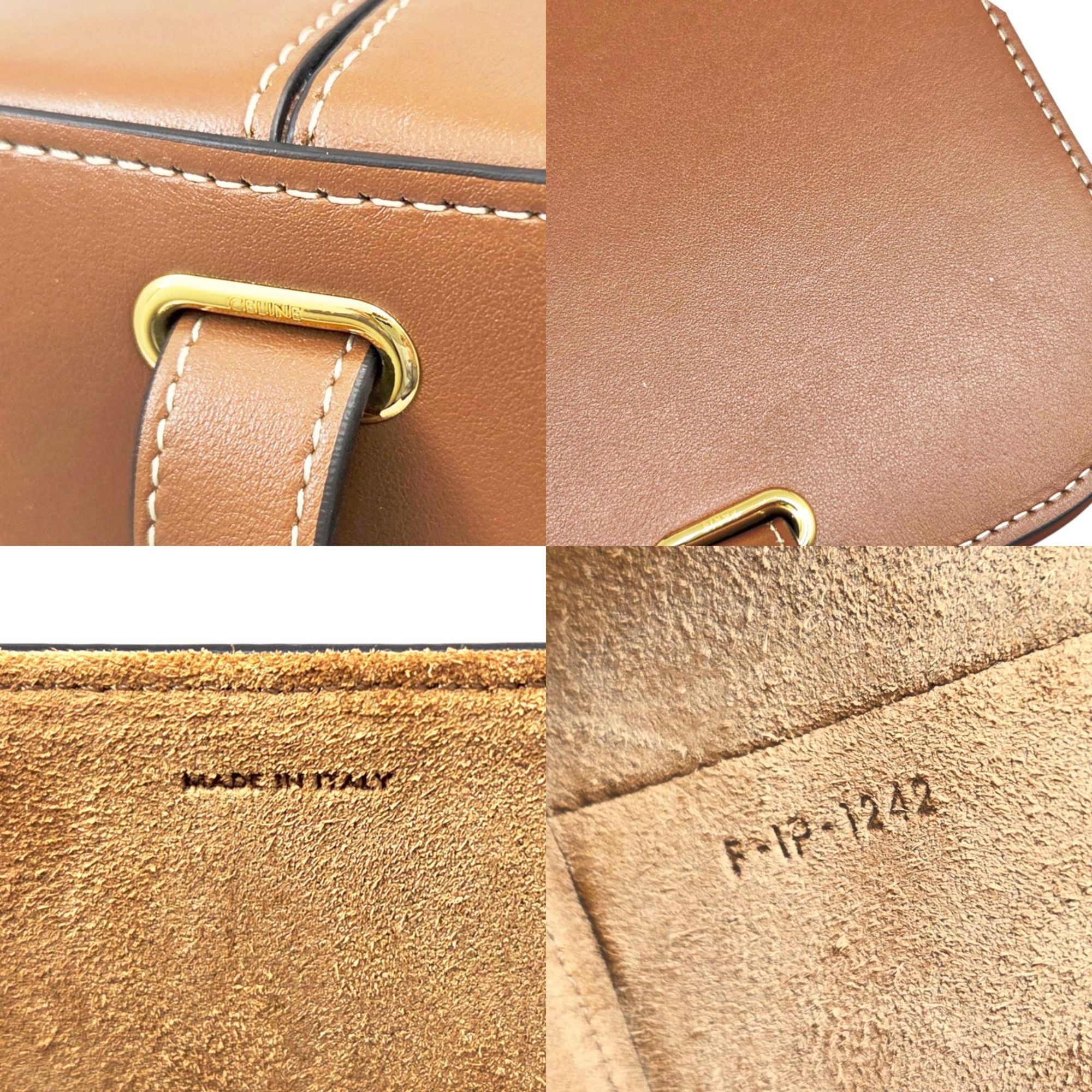 Celine Brown Leather Shoulder Bag (Pre-Owned)