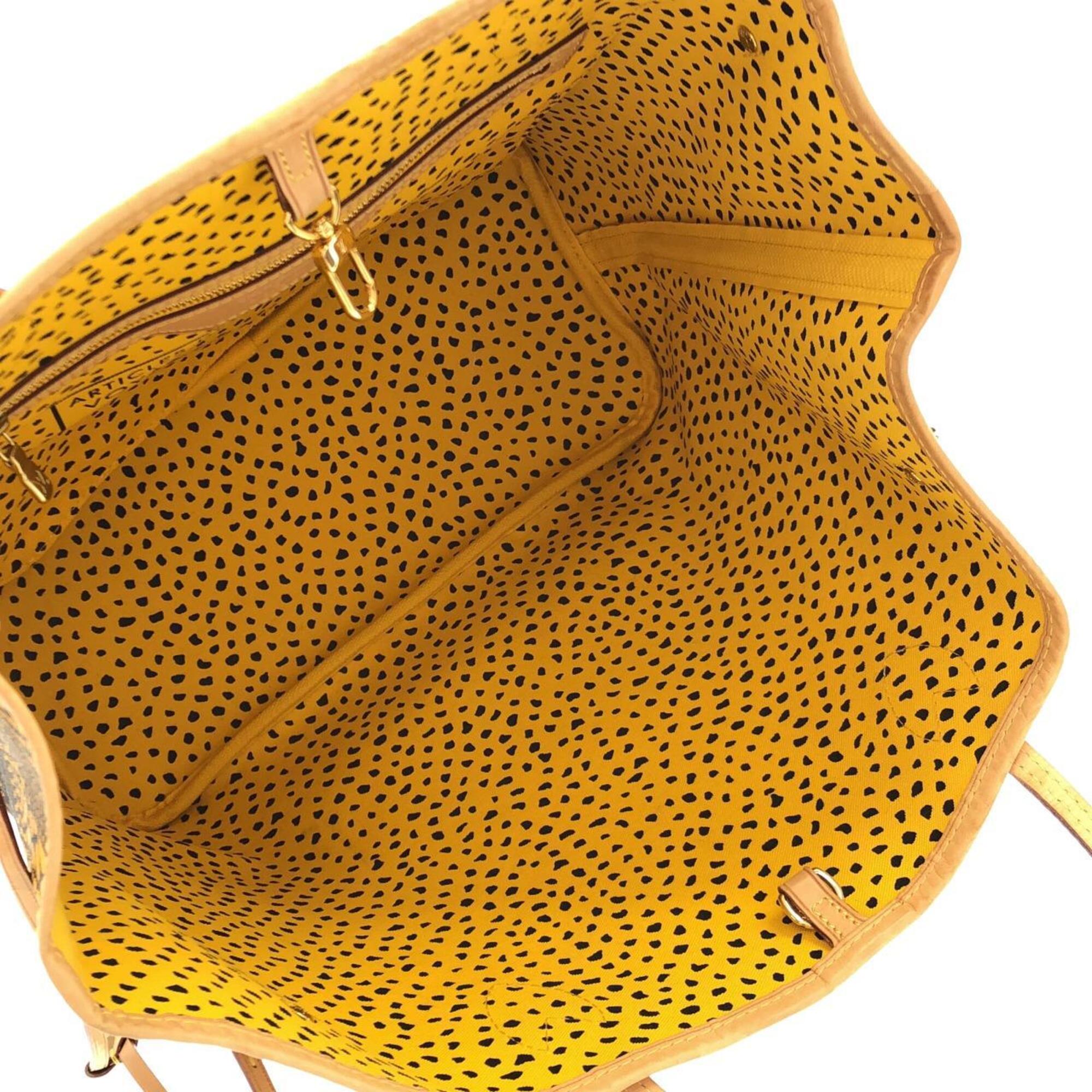 Louis Vuitton Jaune Marron Coated Canvas Handbag (Pre-Owned)
