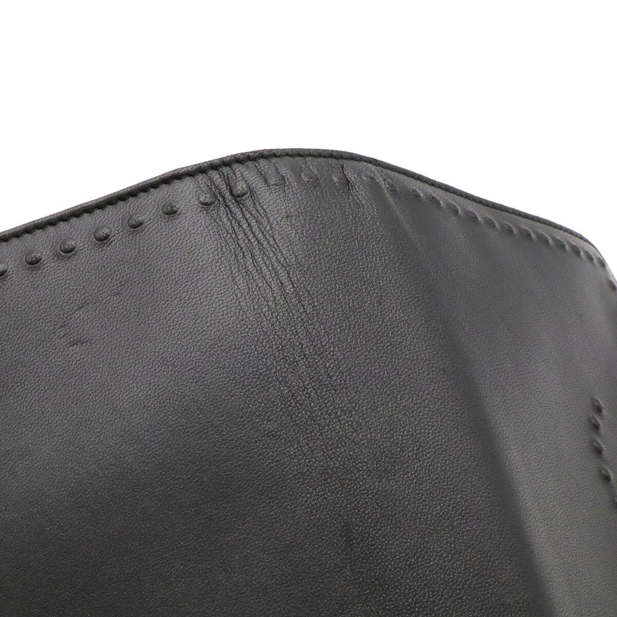 Chanel Black Leather Chain/Shoulder Wallet (Pre-Owned)