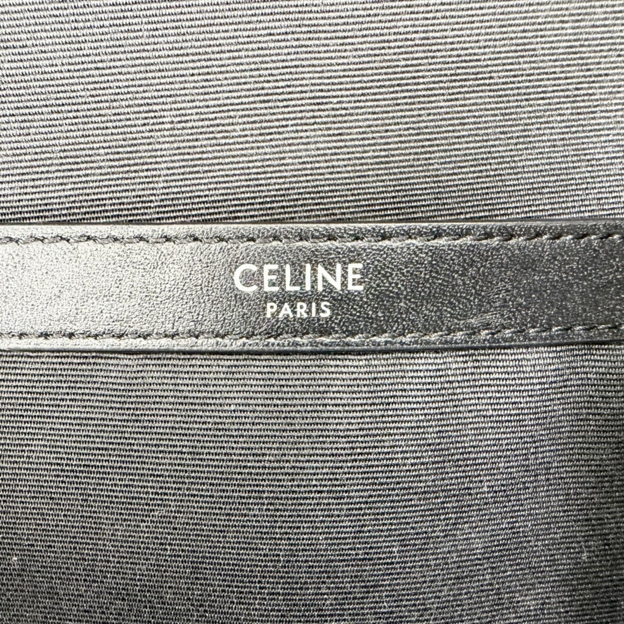 Celine Black Brown Leather Backpack (Pre-Owned)