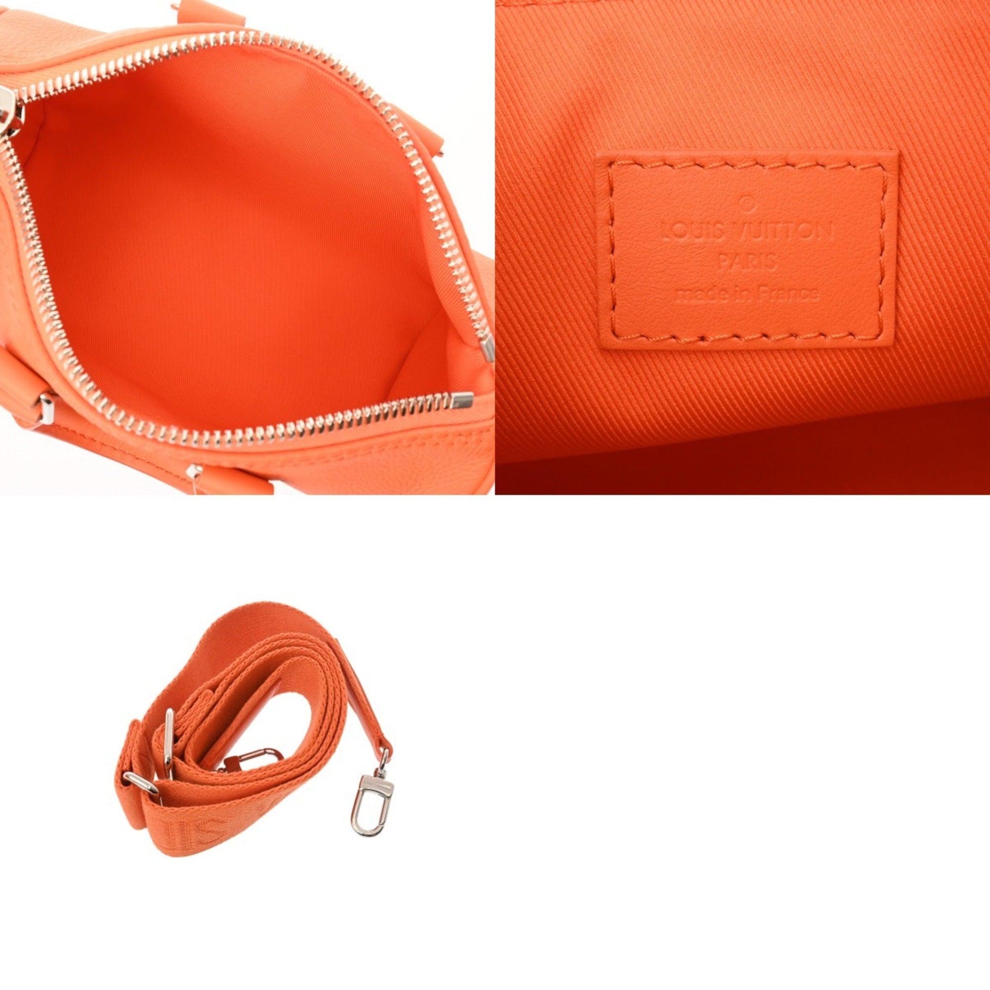 Louis Vuitton Orange Leather Handbag (Pre-Owned)