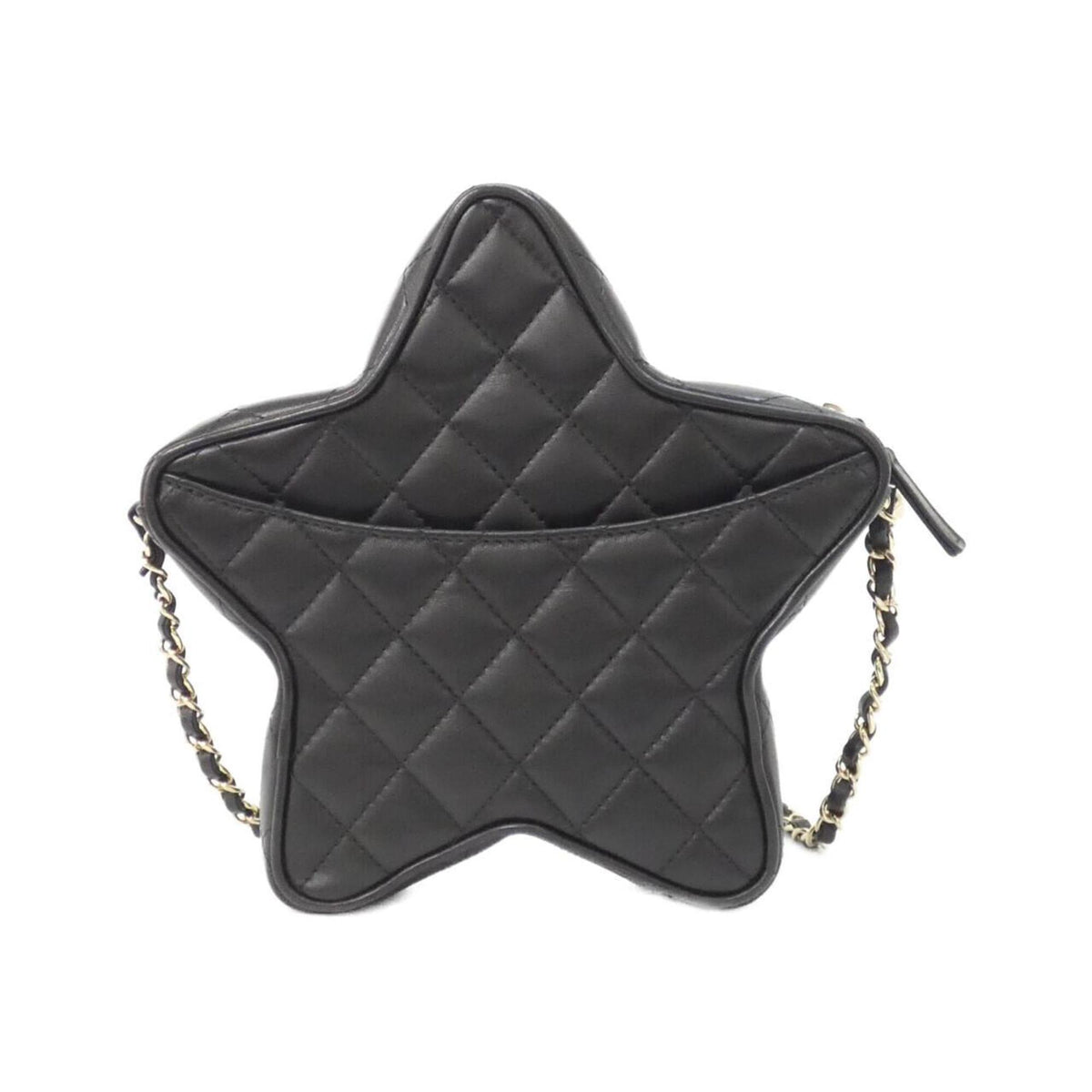 Chanel Black Leather Shoulder Bag (Pre-Owned)