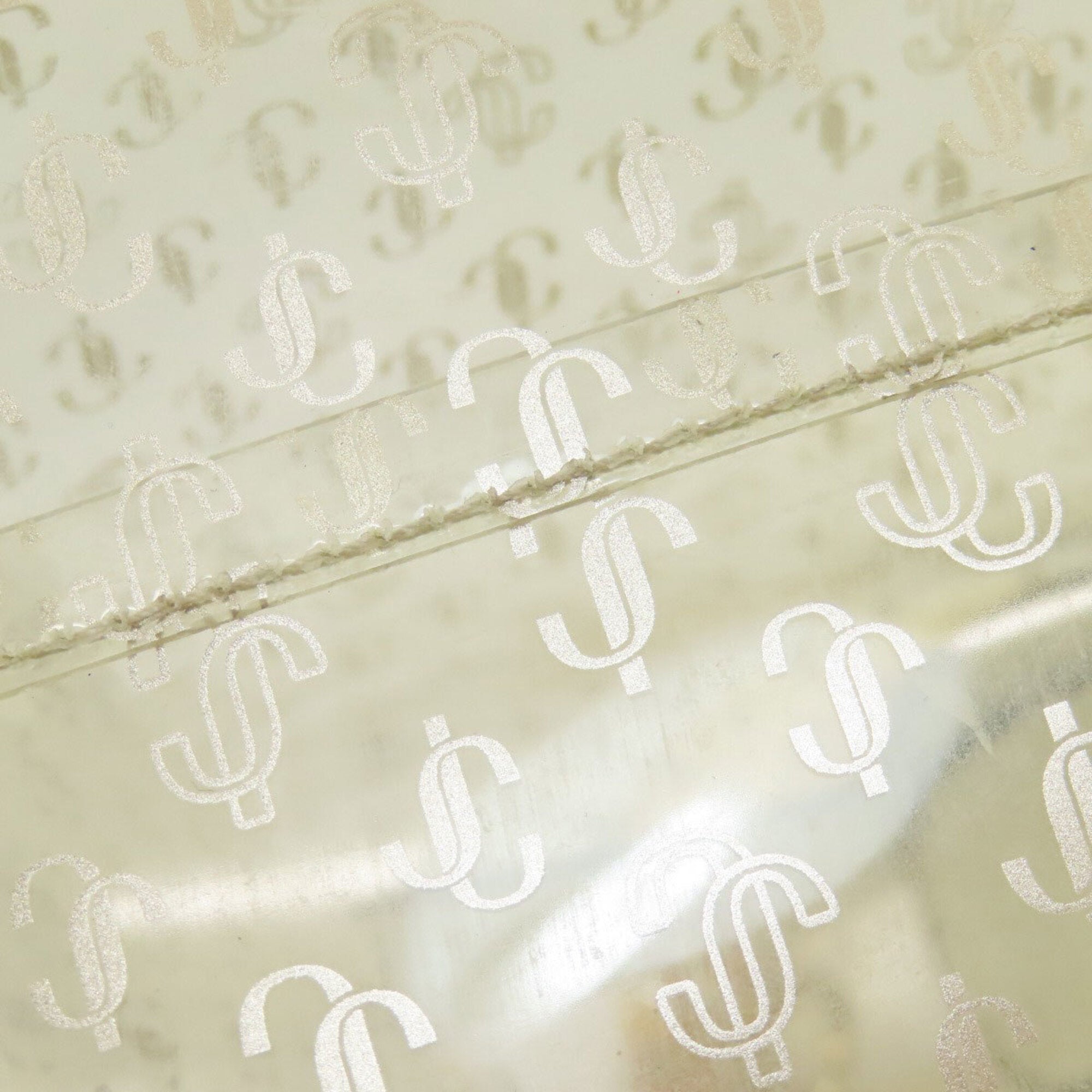 Jimmy Choo Clear White Vinyl Handbag Pouch (Pre-Owned)