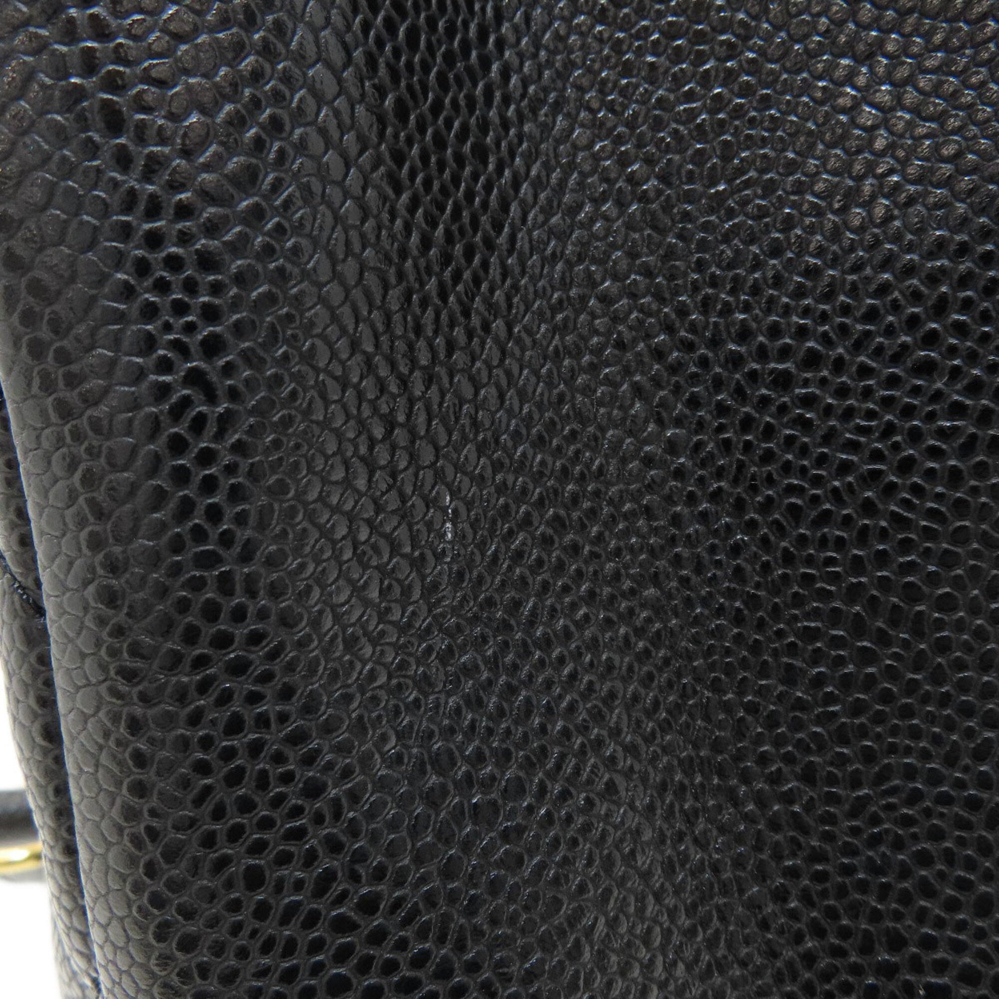 Chanel Black Leather Tote Bag (Pre-Owned)