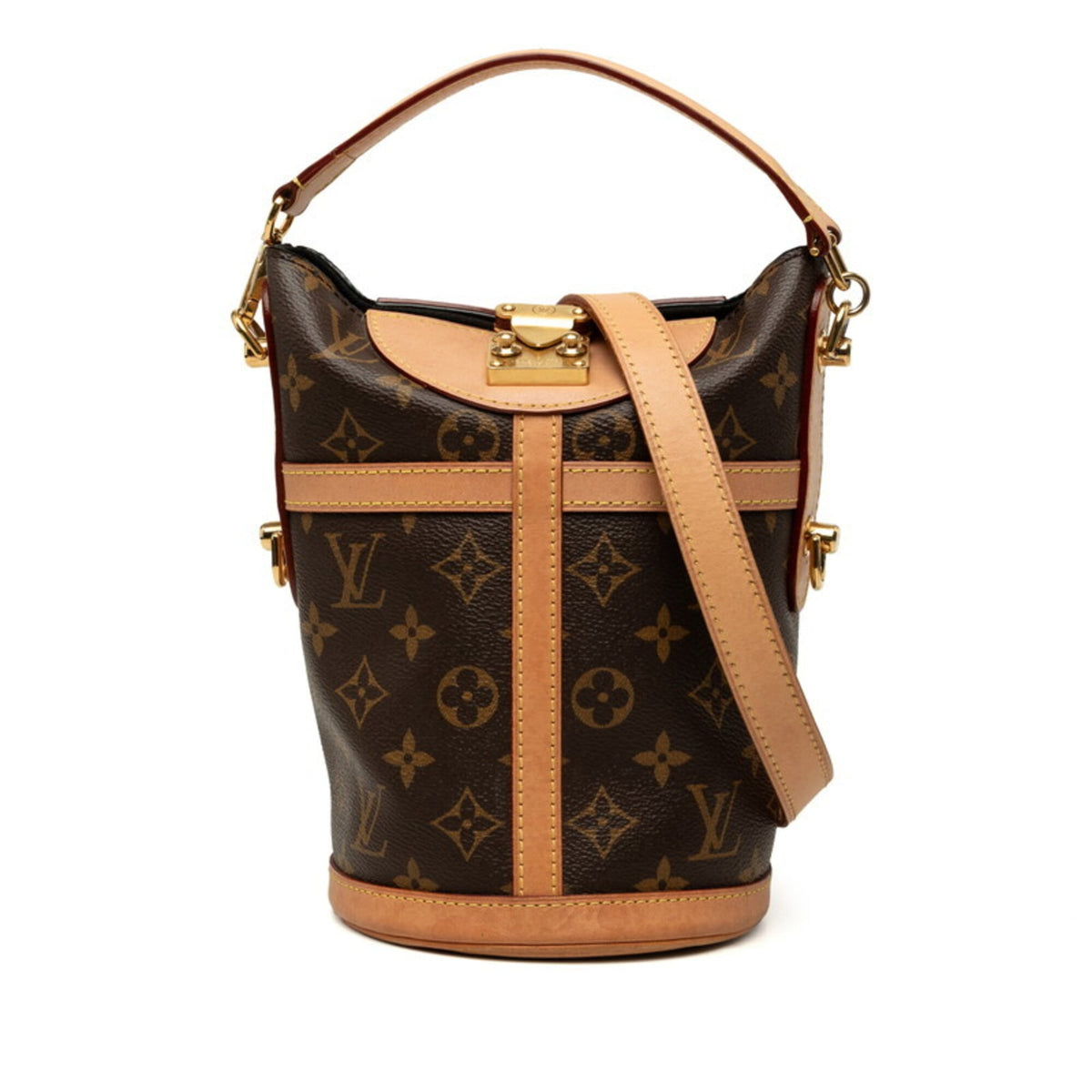 Louis Vuitton Brown Pvc Leather Handbag Shoulder Bag (Pre-Owned)