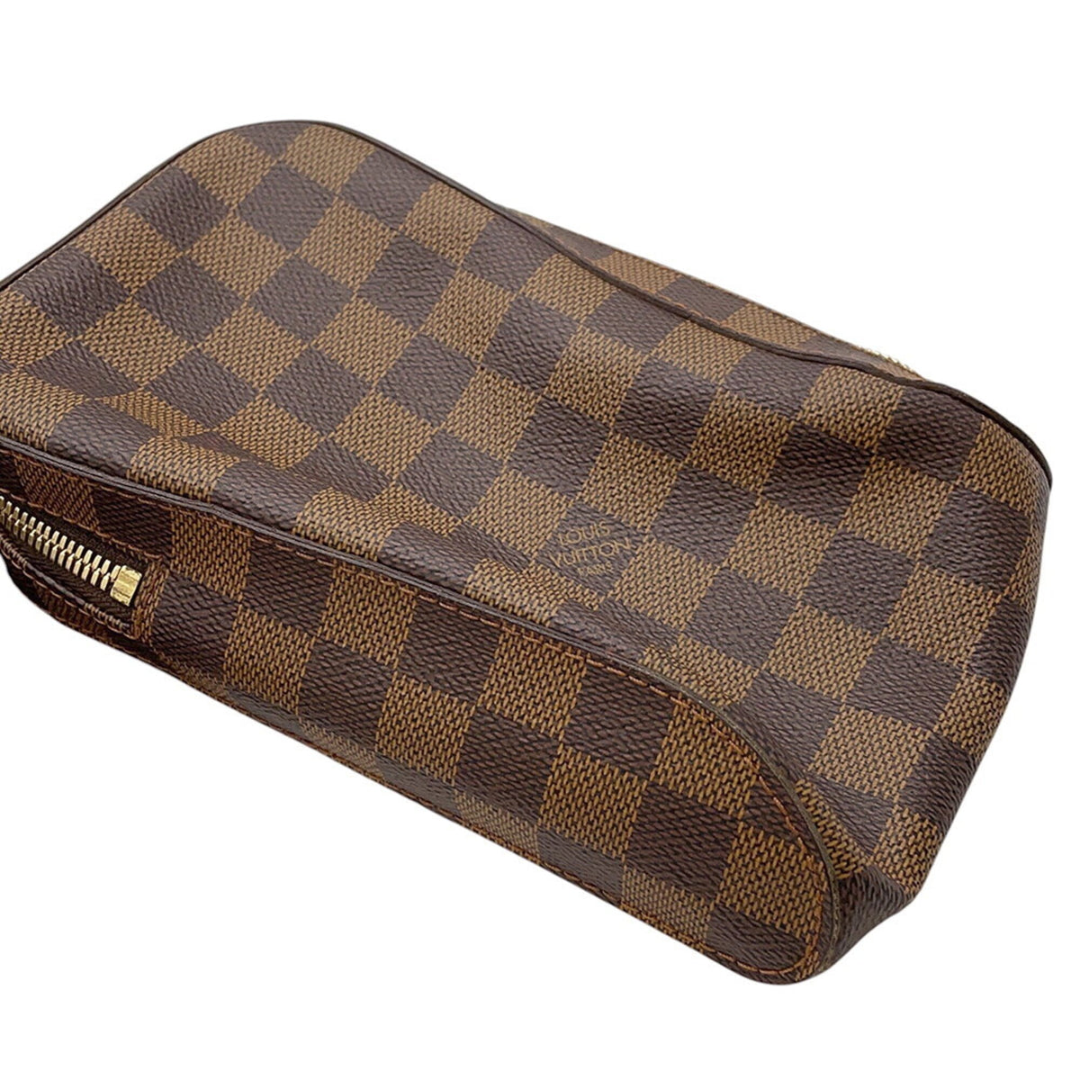 Louis Vuitton Brown Damier Canvas Ebene Damier Canvas Handbag Pouch Shoulder Bag Sling Bag (Pre-Owned)