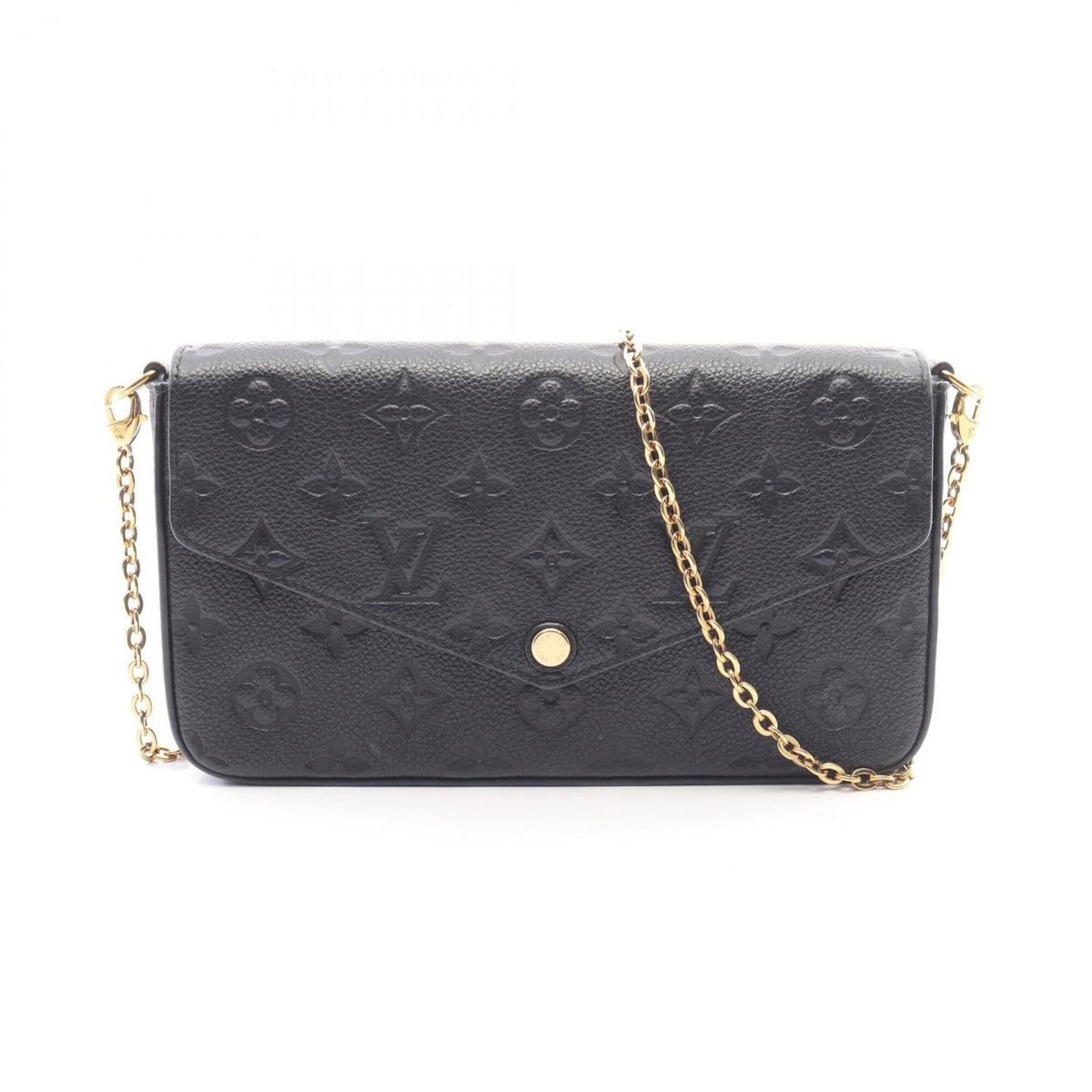 Louis Vuitton Black Noir Monogram Empreinte Handbag Pochette Pouch Shoulder Bag (Pre-Owned)