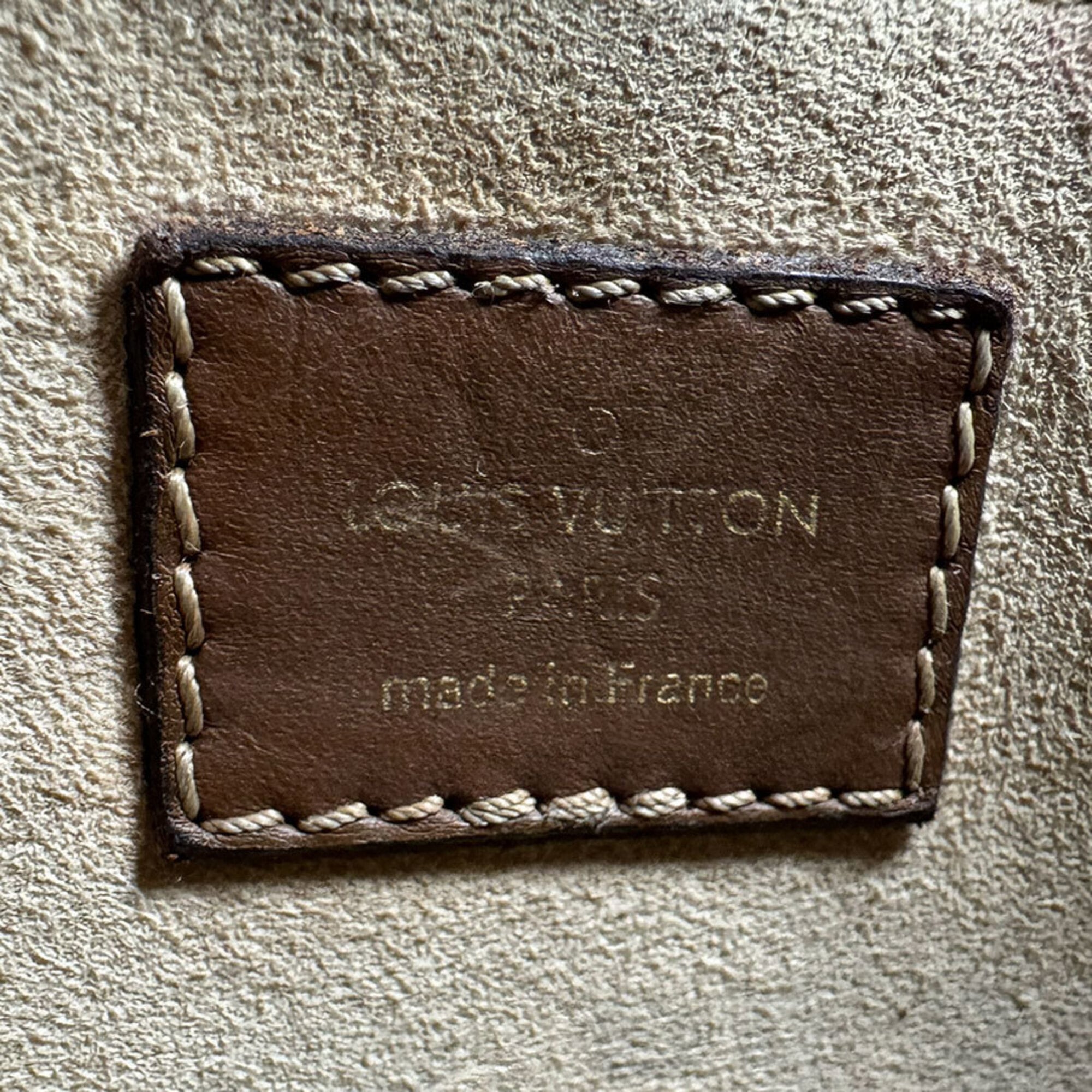 Louis Vuitton Brown Light Beige Monogram Monogram Leather Handbag (Pre-Owned)