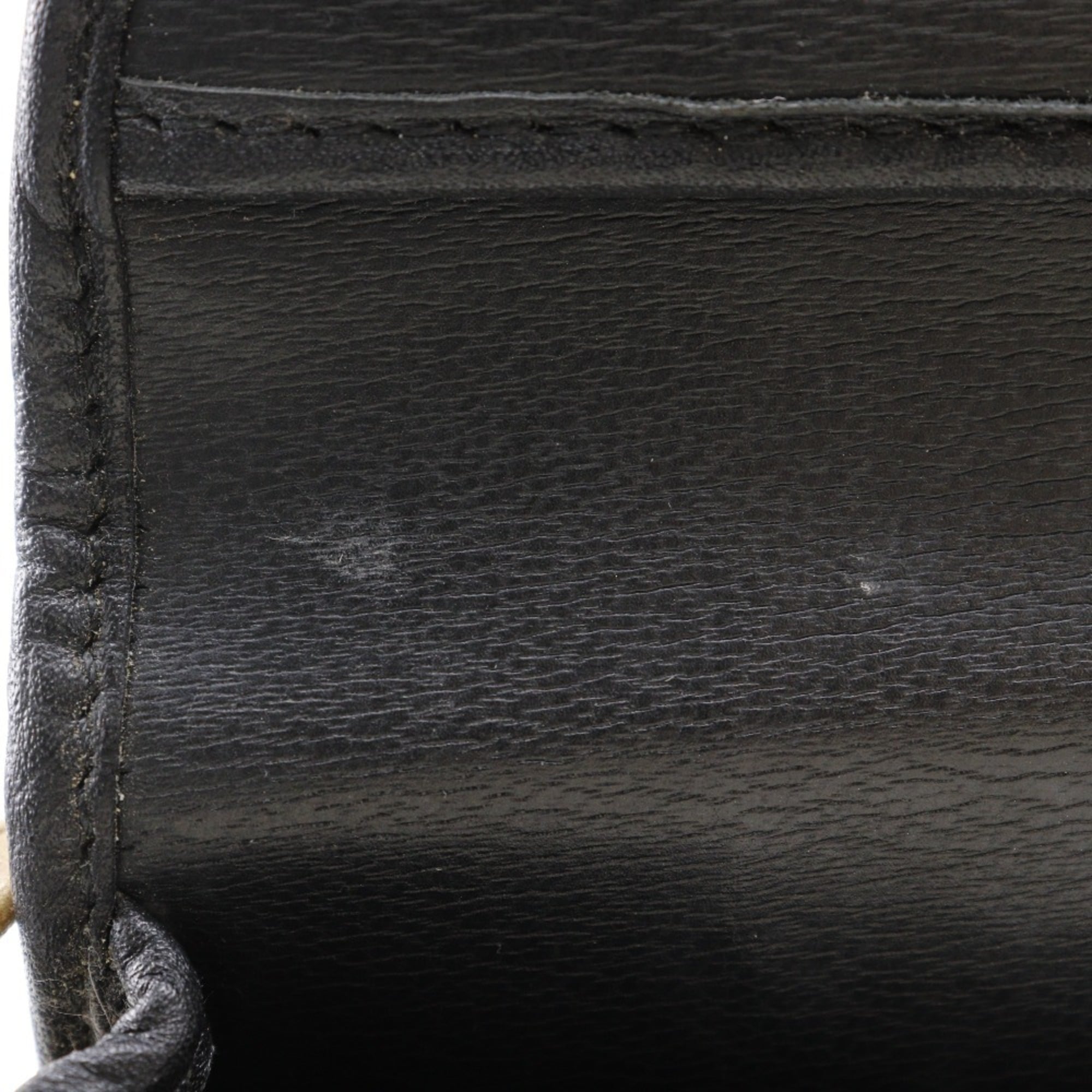 Christian Dior Black Leather Pochette Shoulder Bag (Pre-Owned)