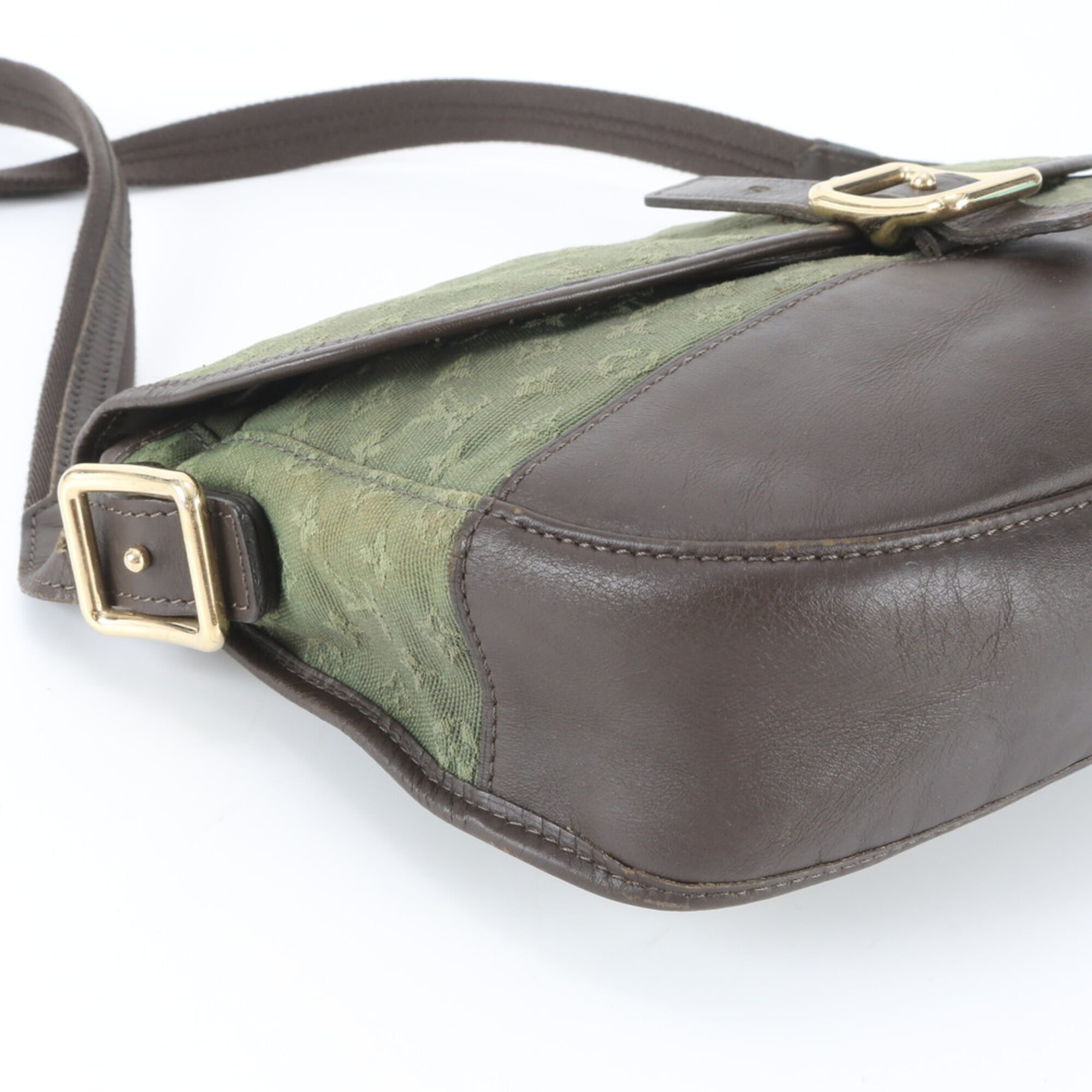 Louis Vuitton Tst Khaki Canvas Leather Shoulder Bag (Pre-Owned)