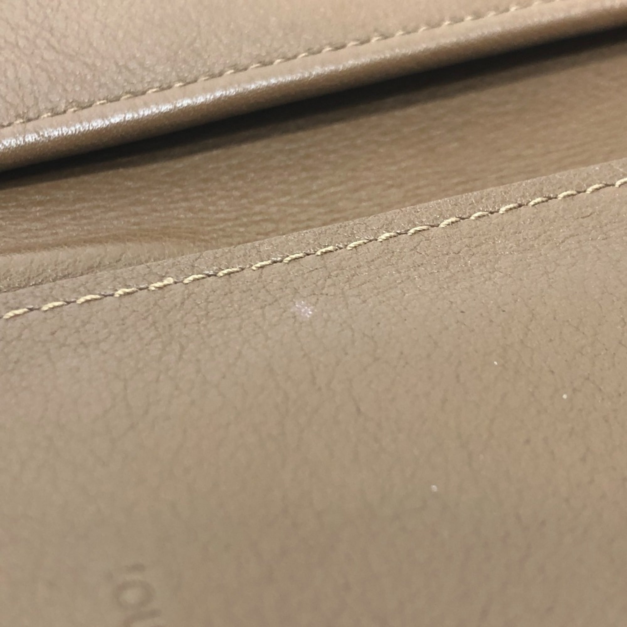 Louis Vuitton Brown Leather Long Wallet (Bi-Fold) (Pre-Owned)
