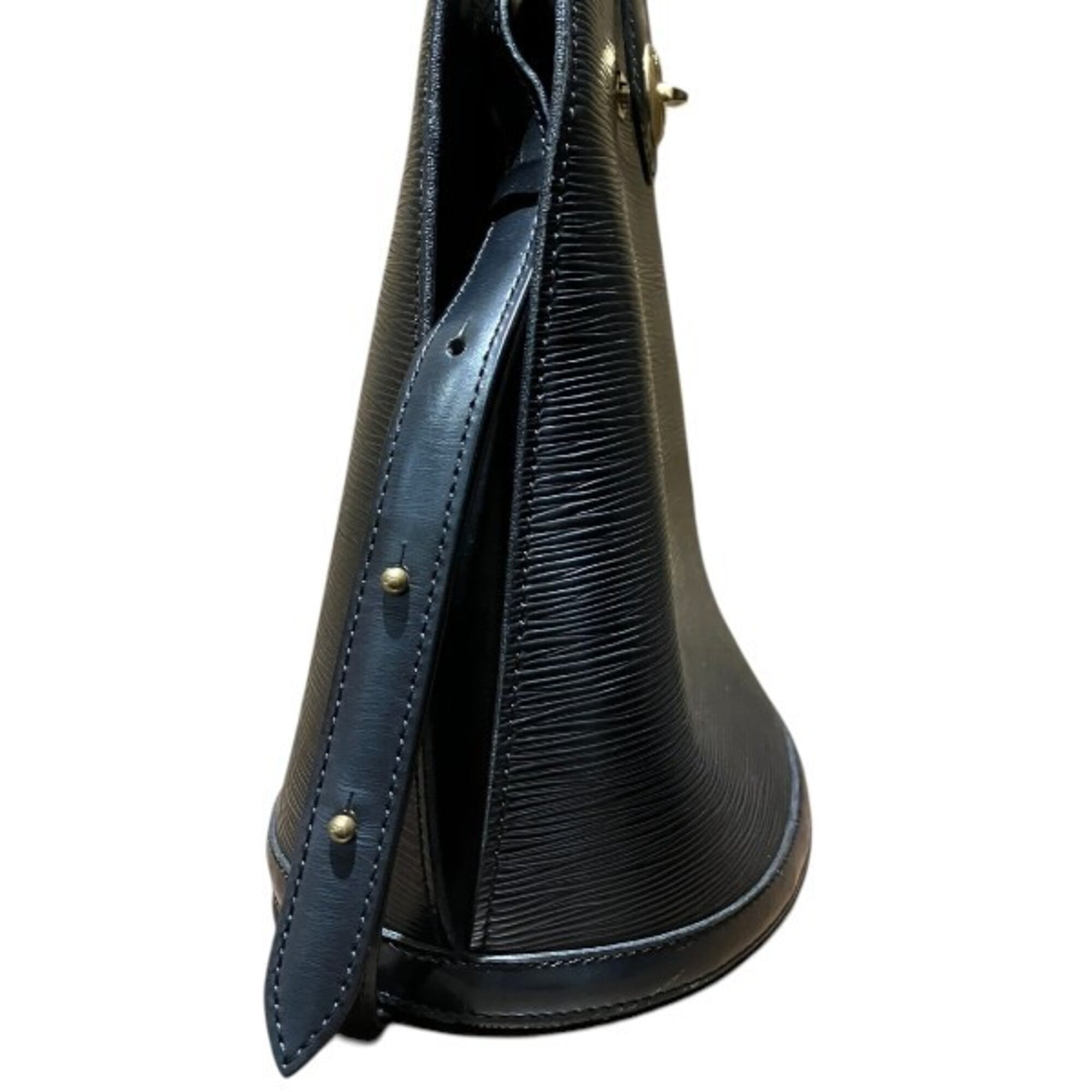 Louis Vuitton Black Noir Leather Handbag Shoulder Bag (Pre-Owned)