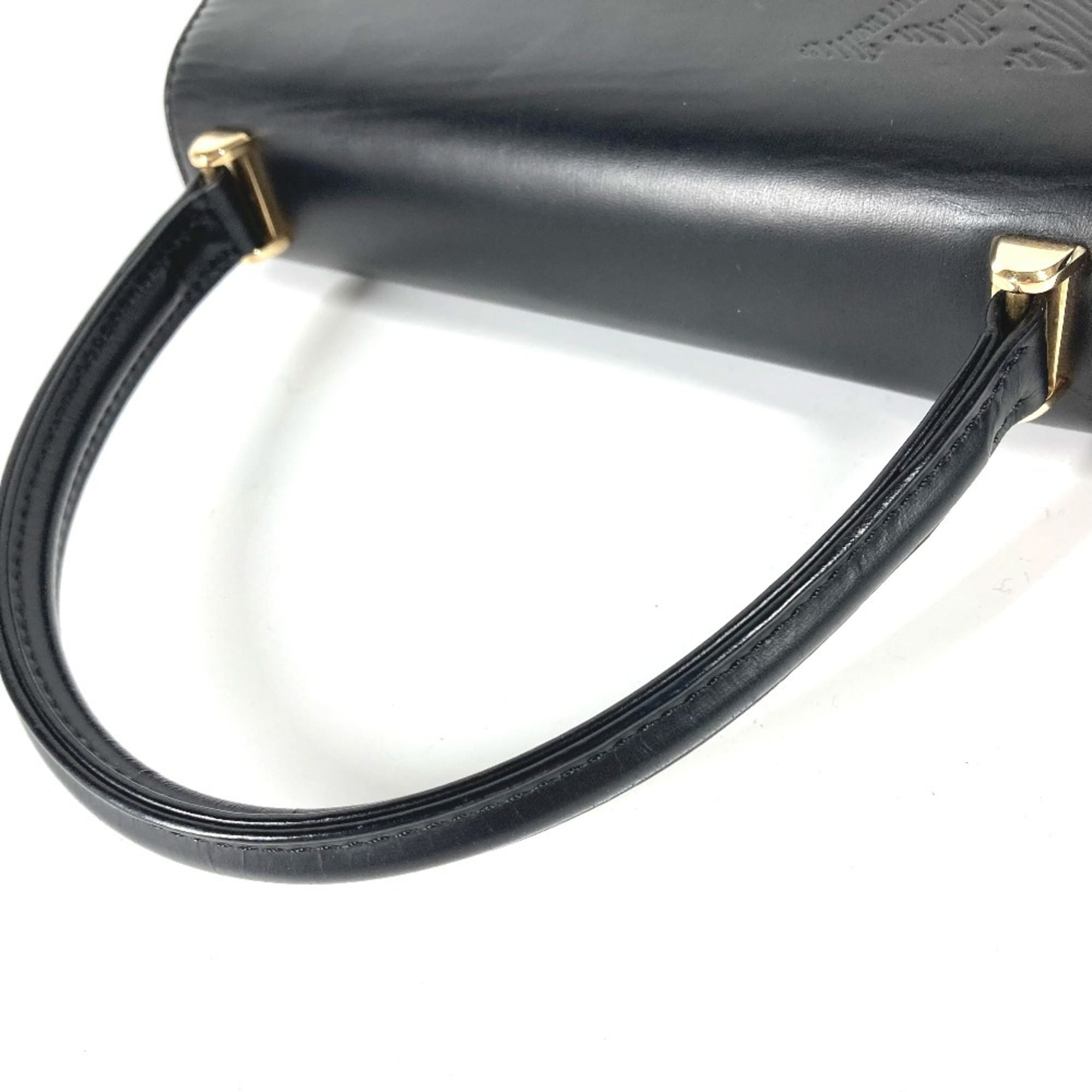 Louis Vuitton Black Noir Leather Handbag (Pre-Owned)