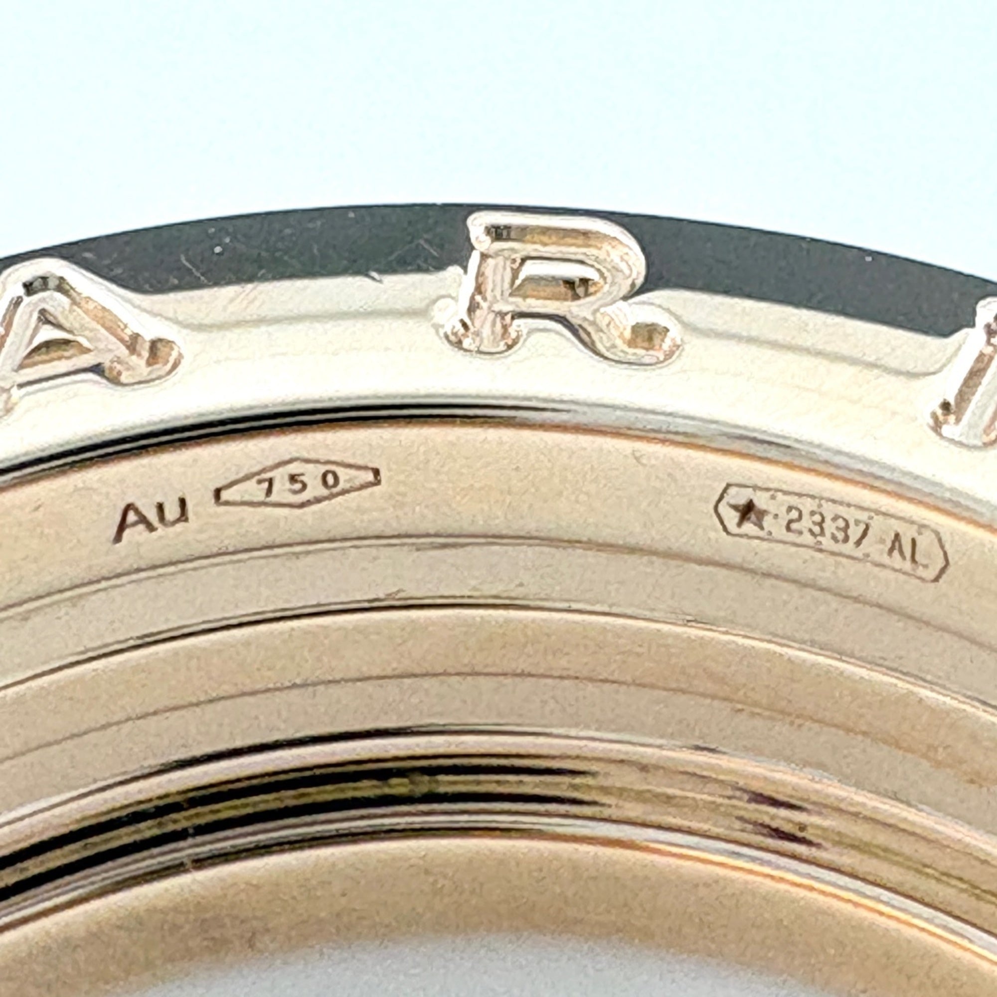 Bvlgari B.Zero1 Black Pink Ceramic Band Ring (Pre-Owned)
