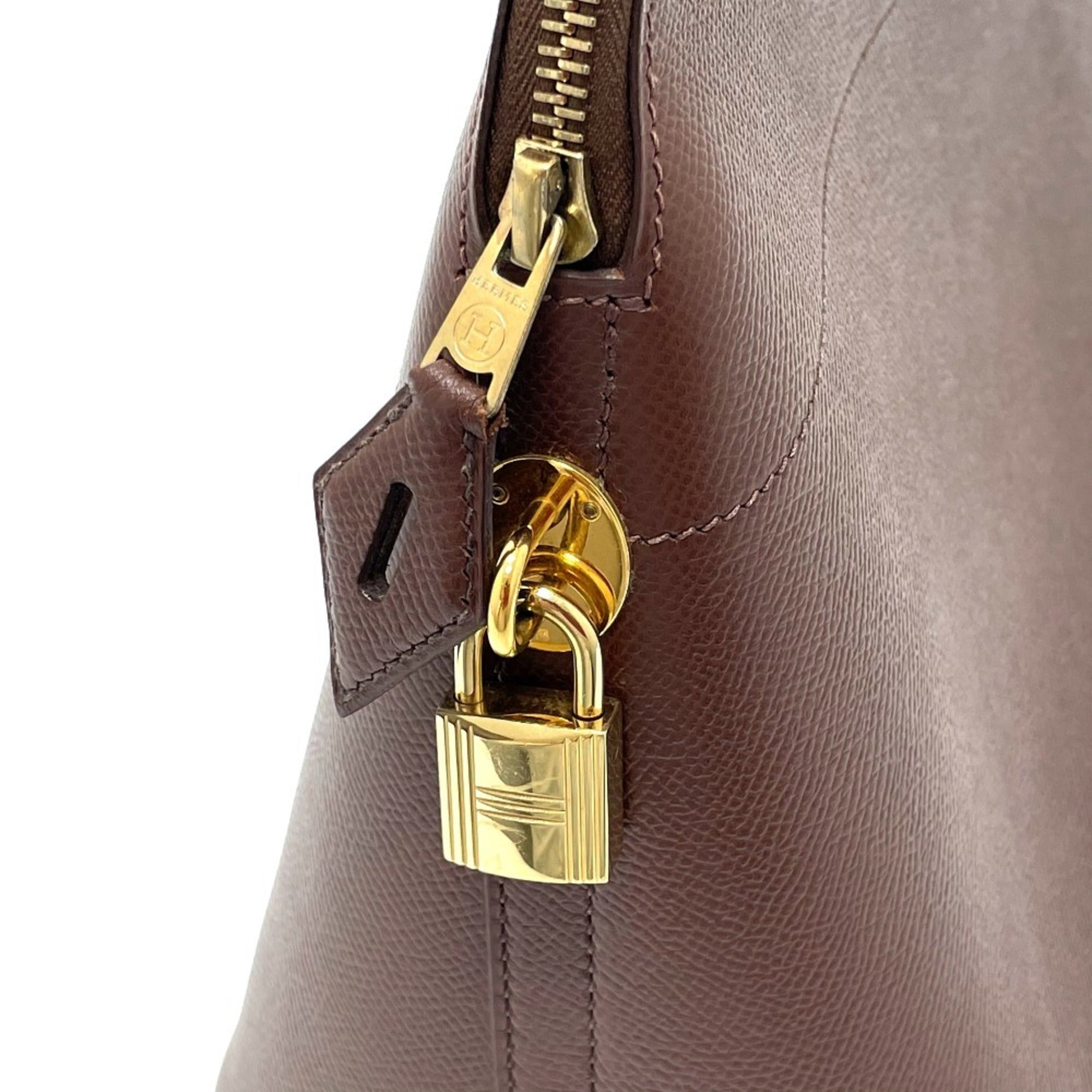 Hermes Bolide Brown Leather Handbag (Pre-Owned)