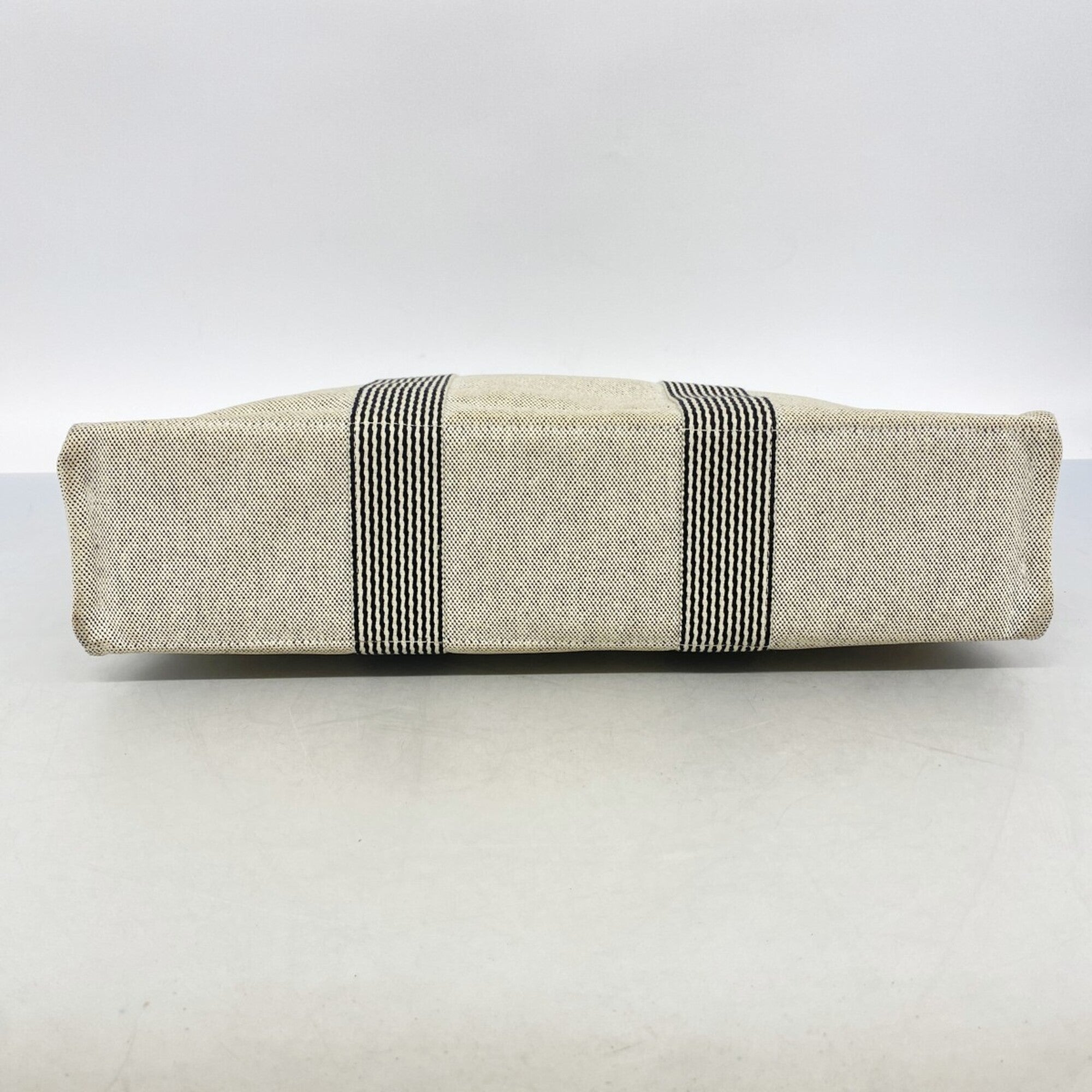 Hermes Gray Canvas Tote Bag (Pre-Owned)