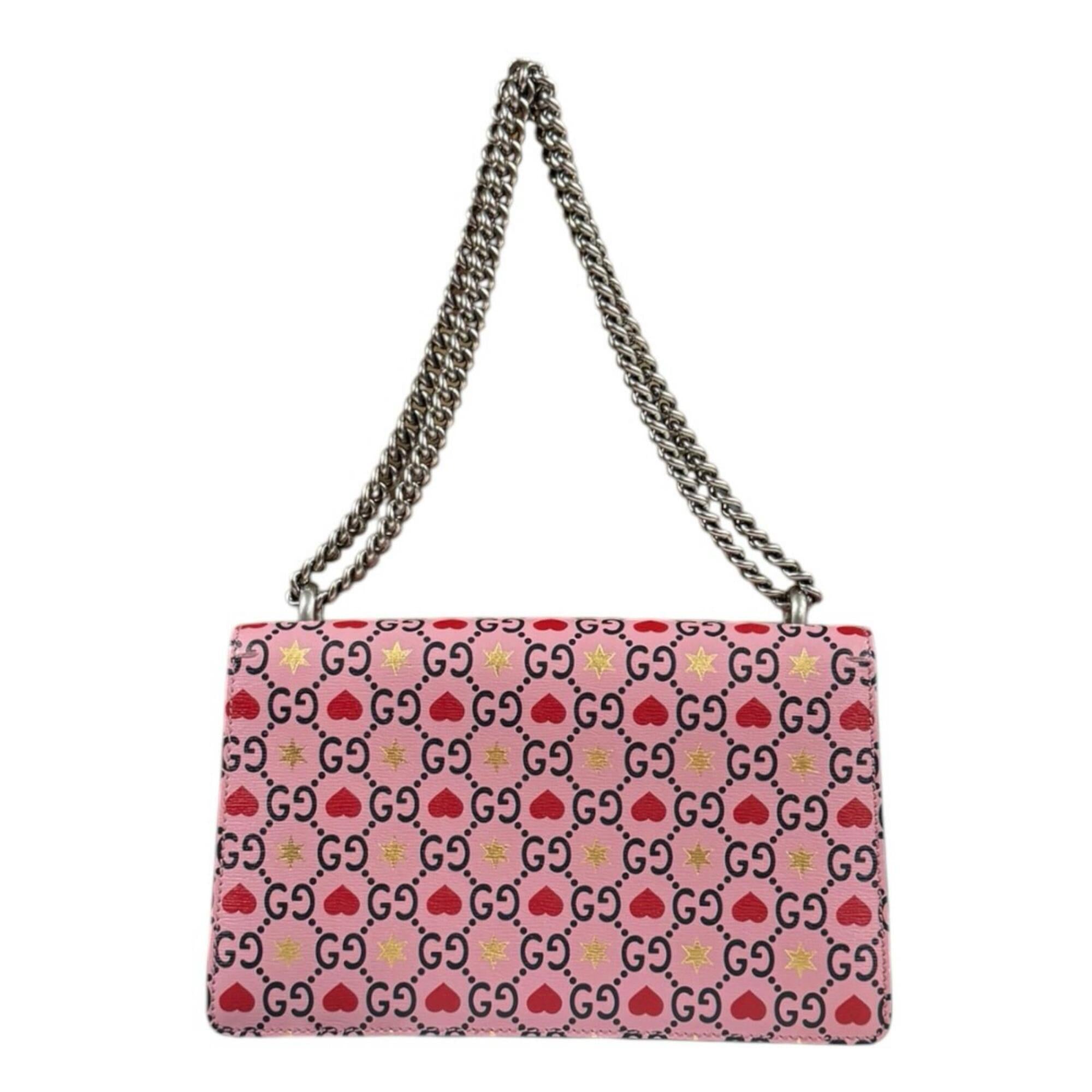 Gucci Pink Leather Shoulder Bag (Pre-Owned)