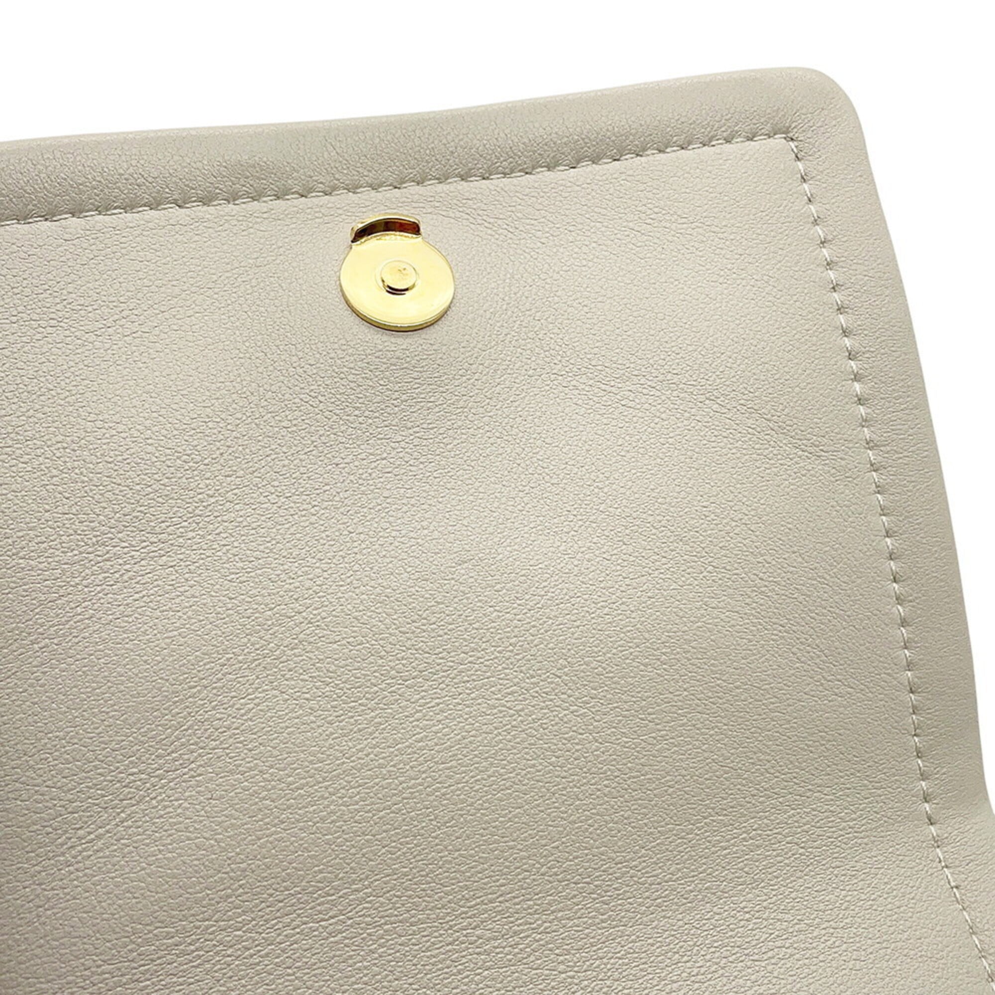 Saint Laurent White Leather Handbag Shoulder Bag (Pre-Owned)