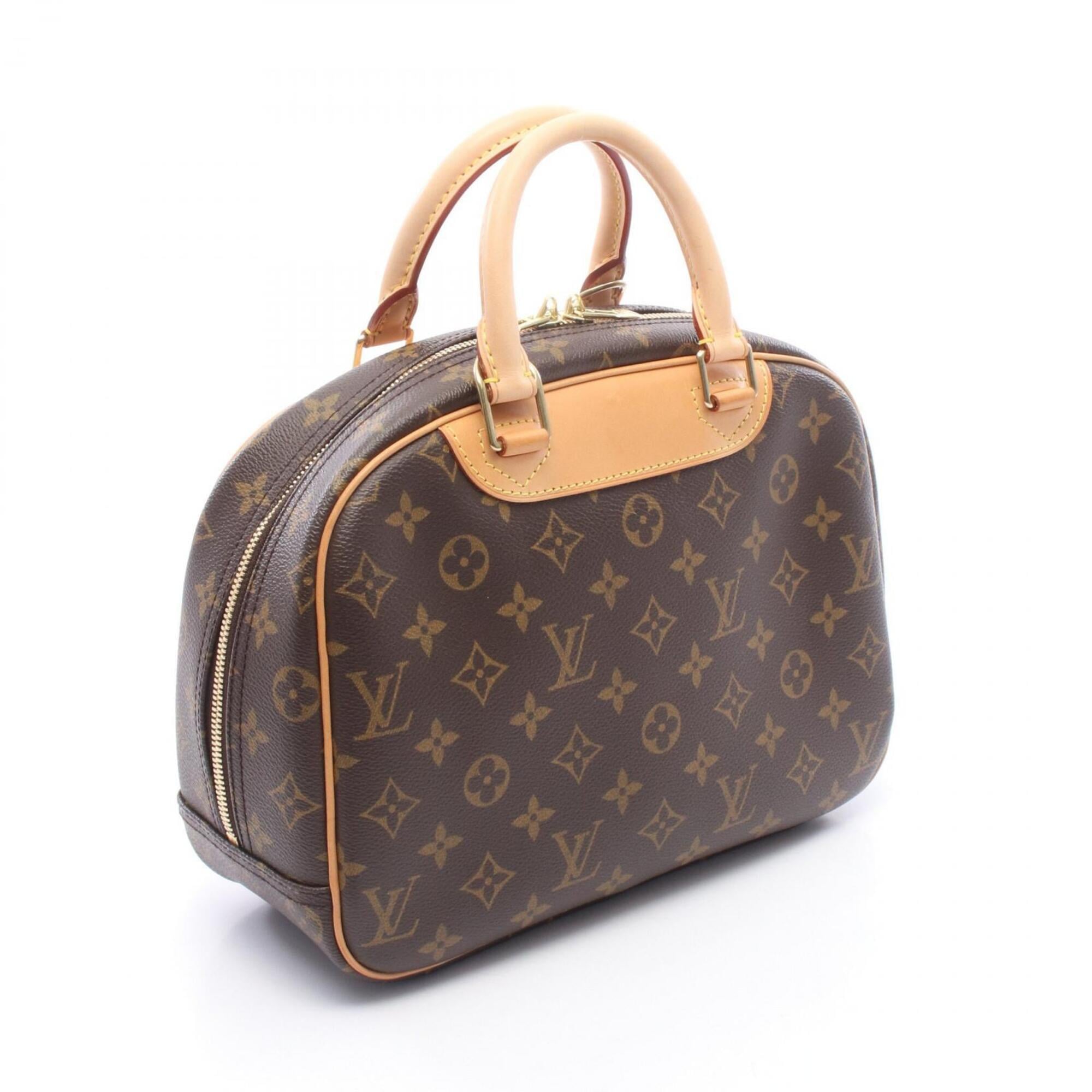 Louis Vuitton Brown Monogram Coated Canvas Leather Handbag (Pre-Owned)