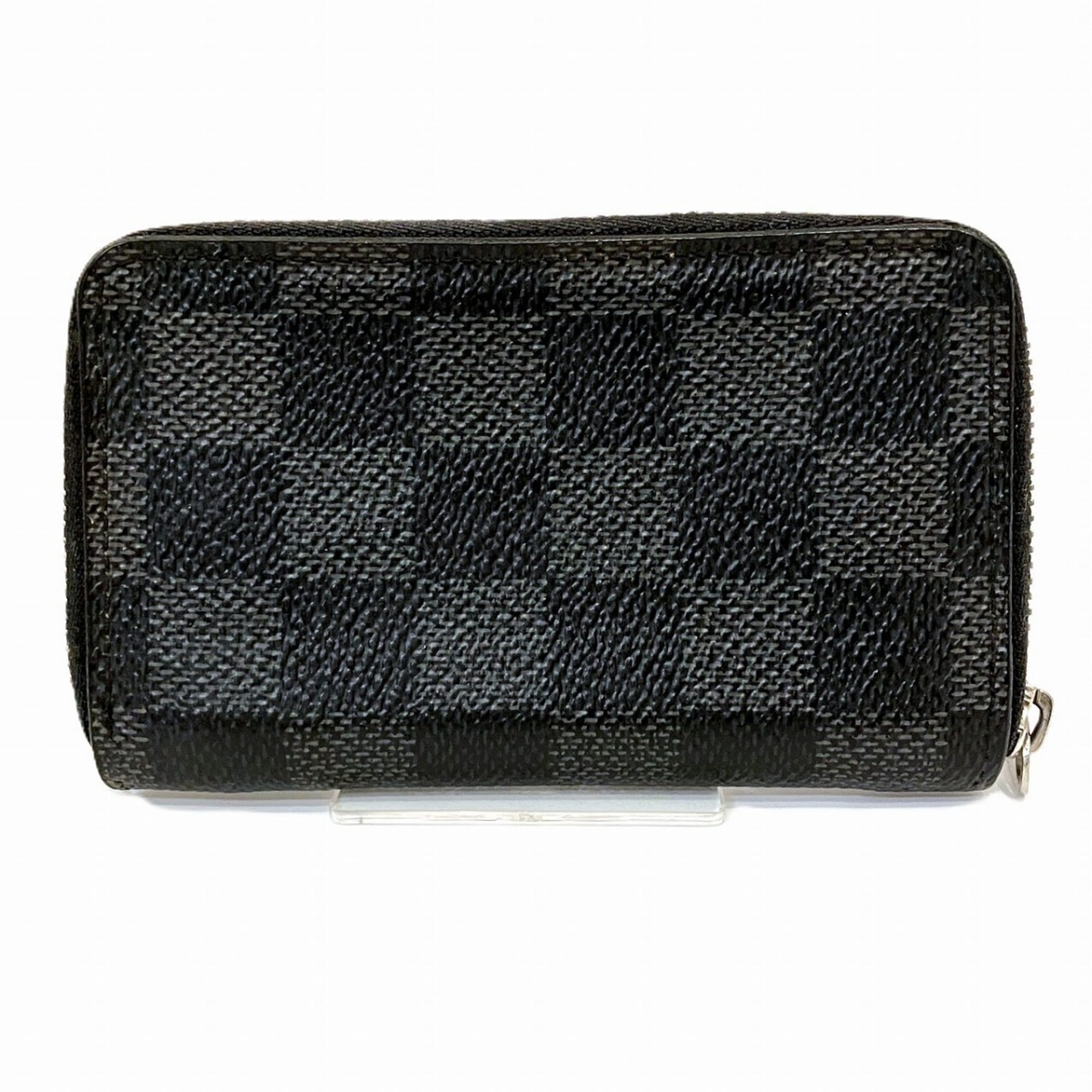 Louis Vuitton Black Damier Graphite Damier Graphite Coin Purse/Coin Case (Pre-Owned)