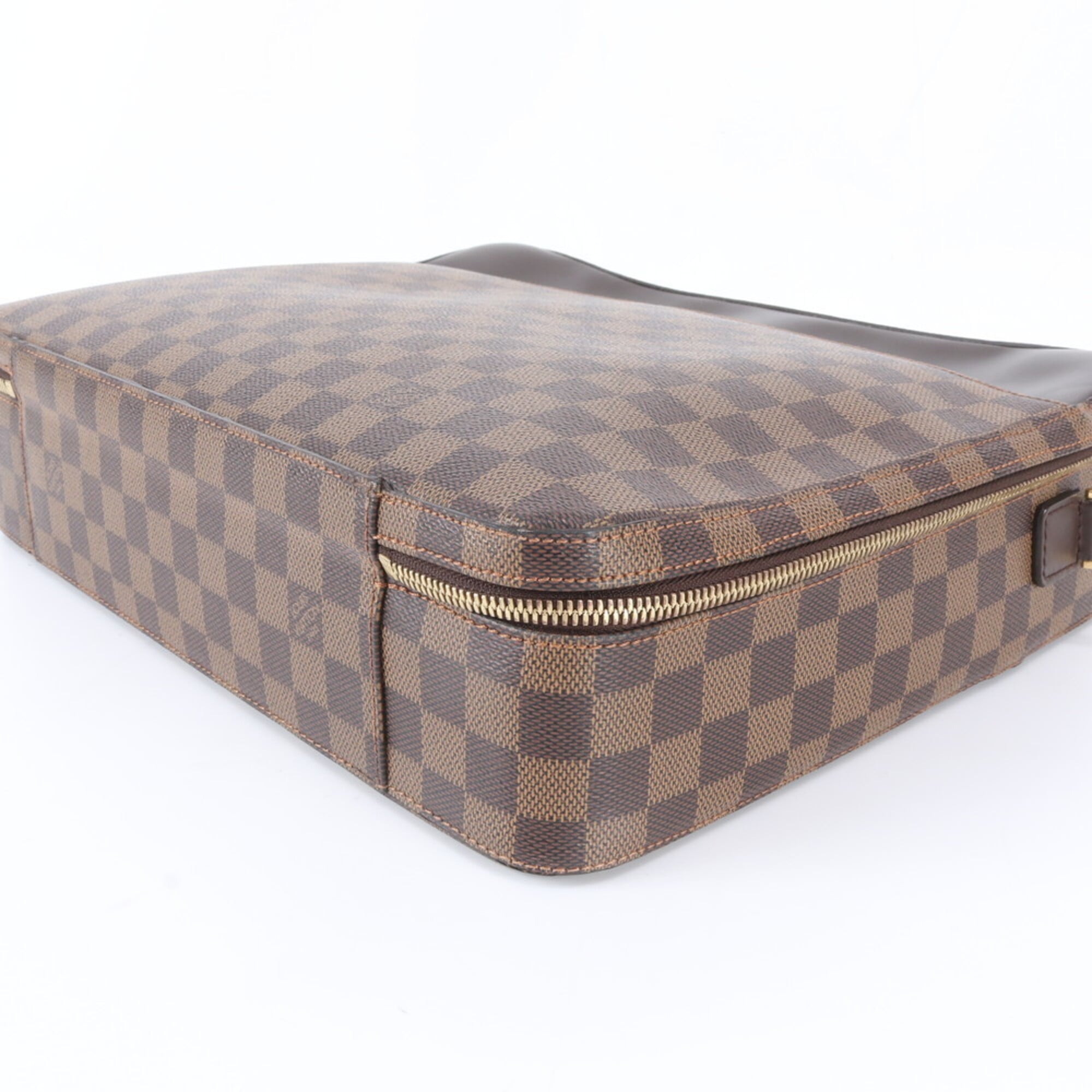 Louis Vuitton Brown Galle Coated Canvas Leather Handbag (Pre-Owned)