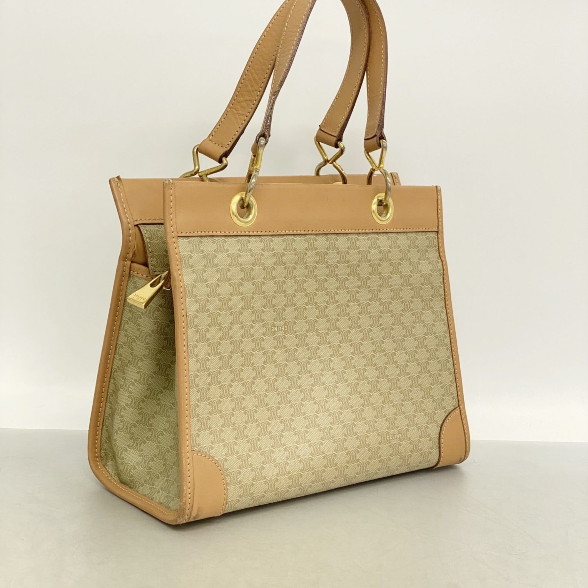 Celine Brown Pvc Handbag (Pre-Owned)