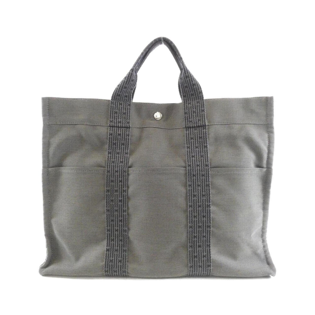 Hermes Black Canvas Handbag (Pre-Owned)