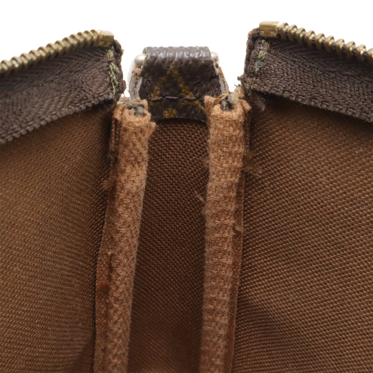 Louis Vuitton Brown Monogram Canvas Pvc Coated Canvas Handbag Pochette Pouch (Pre-Owned)