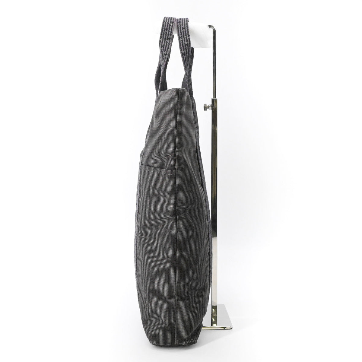 Hermes Her Line Gray Canvas Handbag Tote Bag (Pre-Owned)