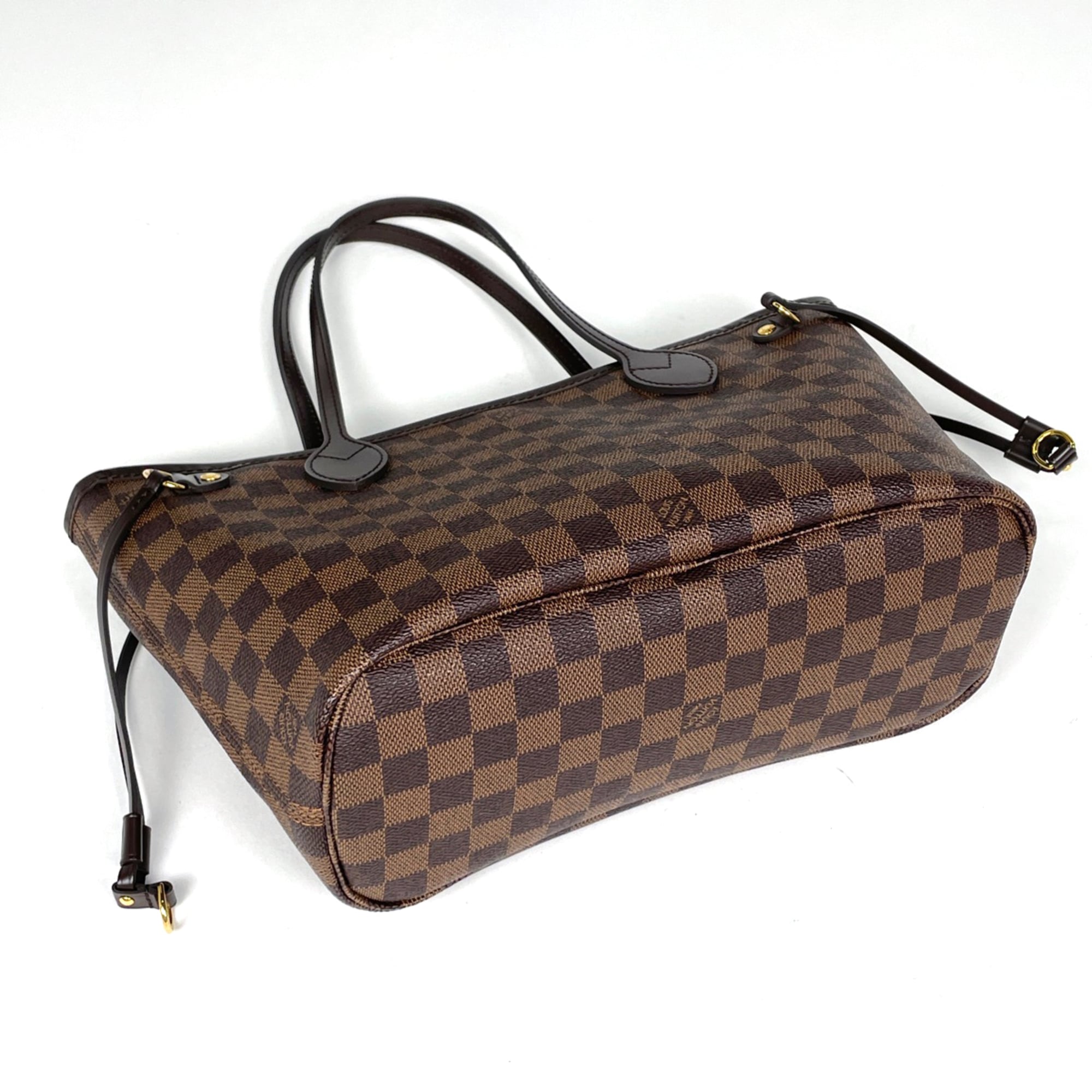 Louis Vuitton Brown Damier Canvas Handbag Pouch Tote Bag (Pre-Owned)
