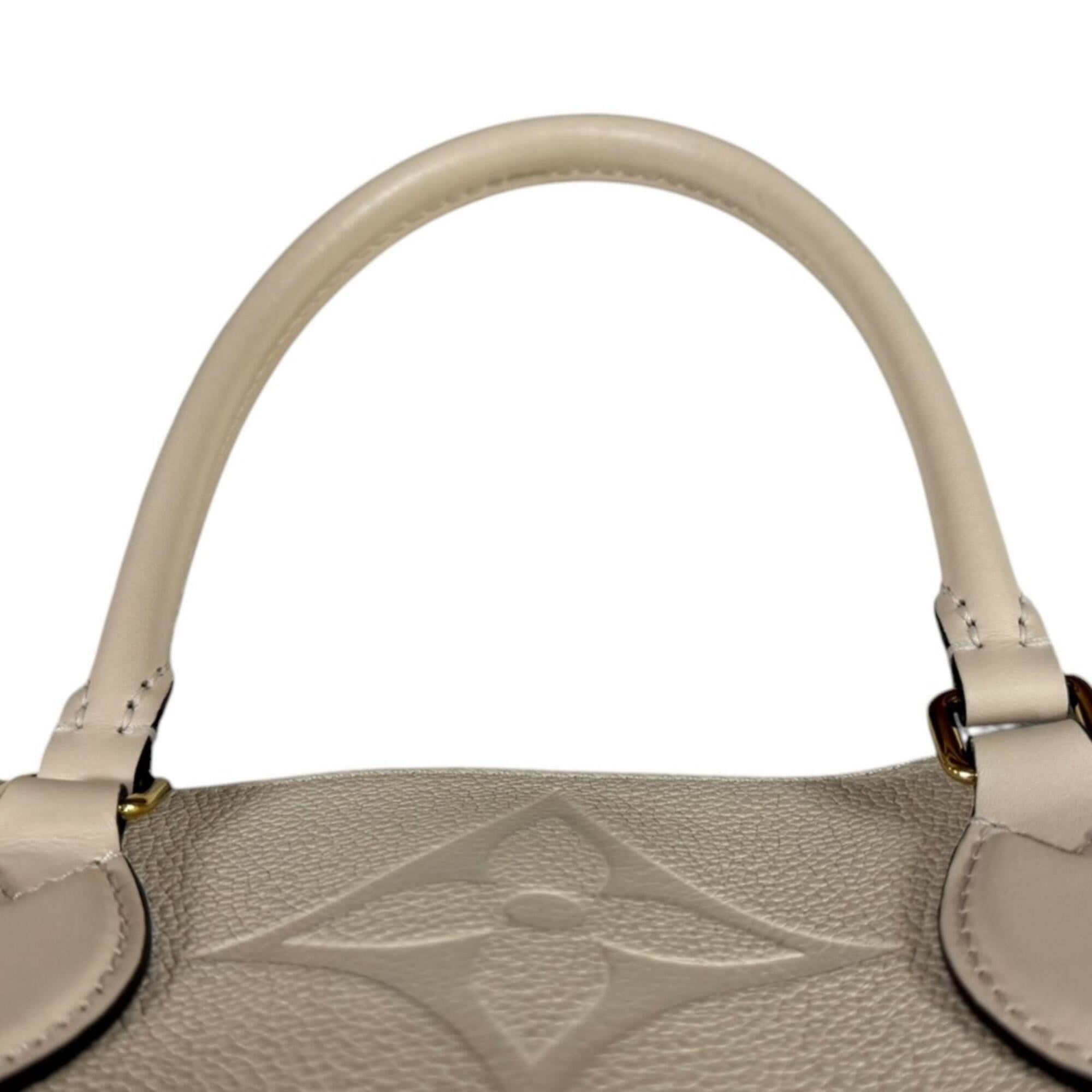 Louis Vuitton Beige Off-White Monogram Empreinte Shoulder Bag (Pre-Owned)