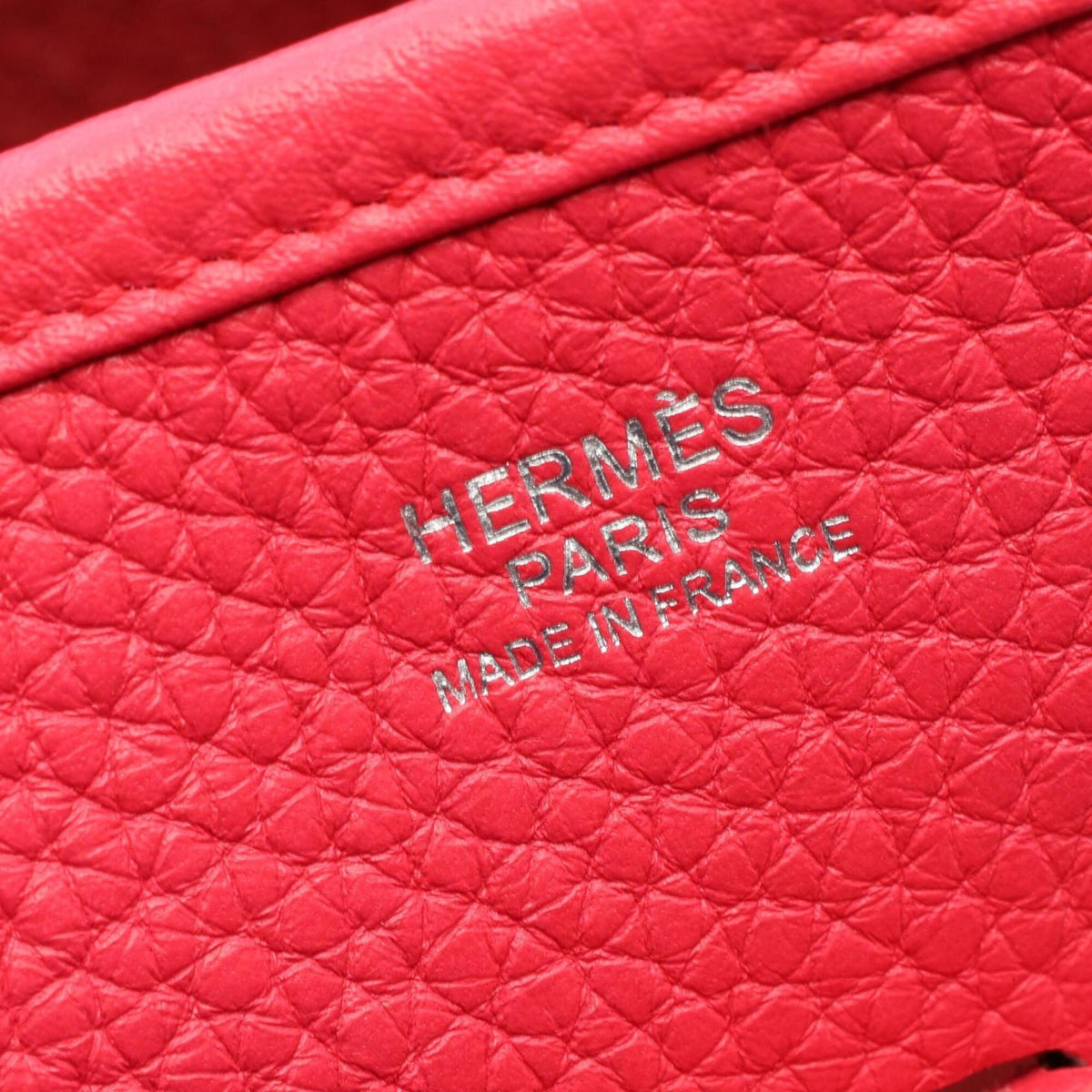 Hermes Pink Taurillon Clemence Leather Handbag Shoulder Bag (Pre-Owned)