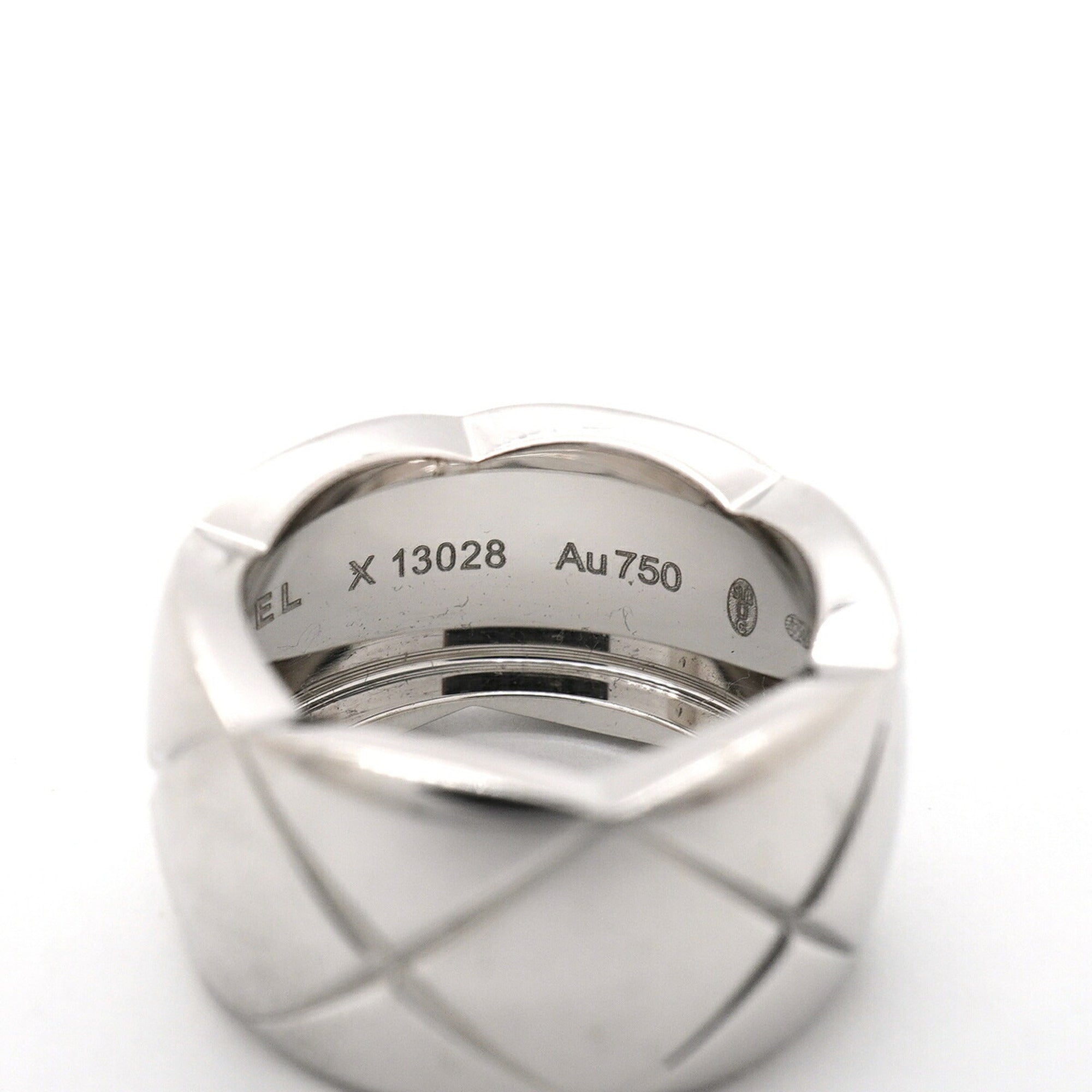 Chanel White Gold (18K) Band Ring (Pre-Owned)