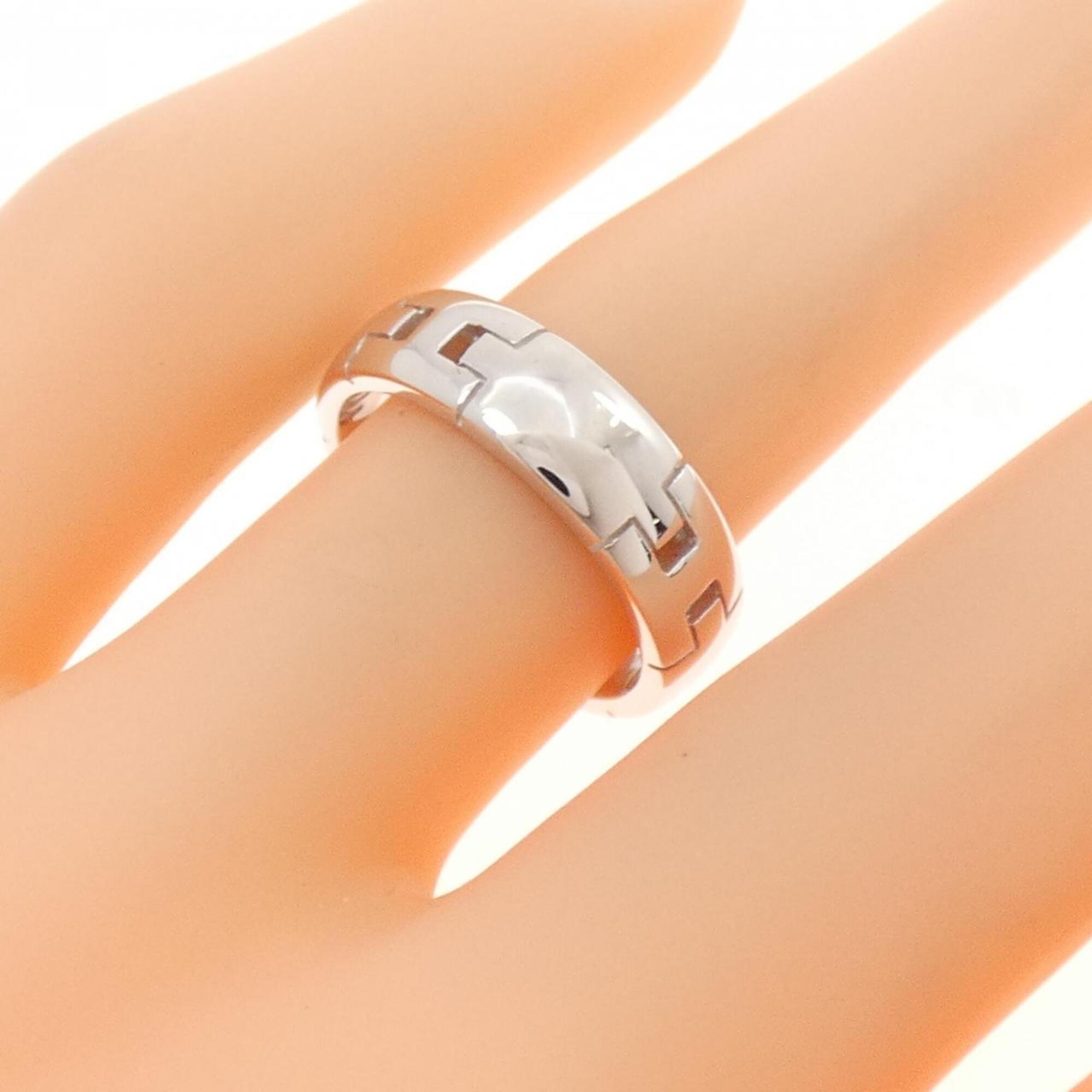 Hermes White Gold (18K) Band Ring (Pre-Owned)