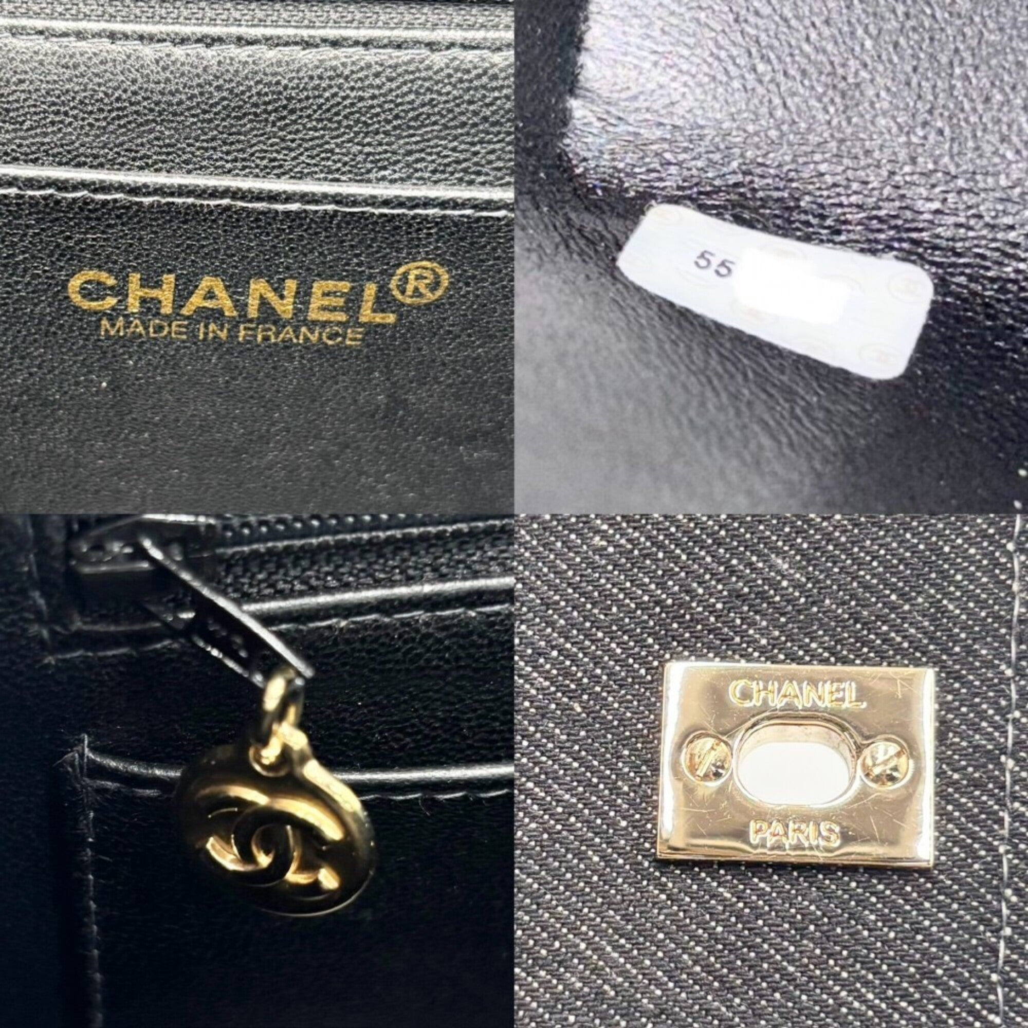Chanel Black Denim Handbag (Pre-Owned)