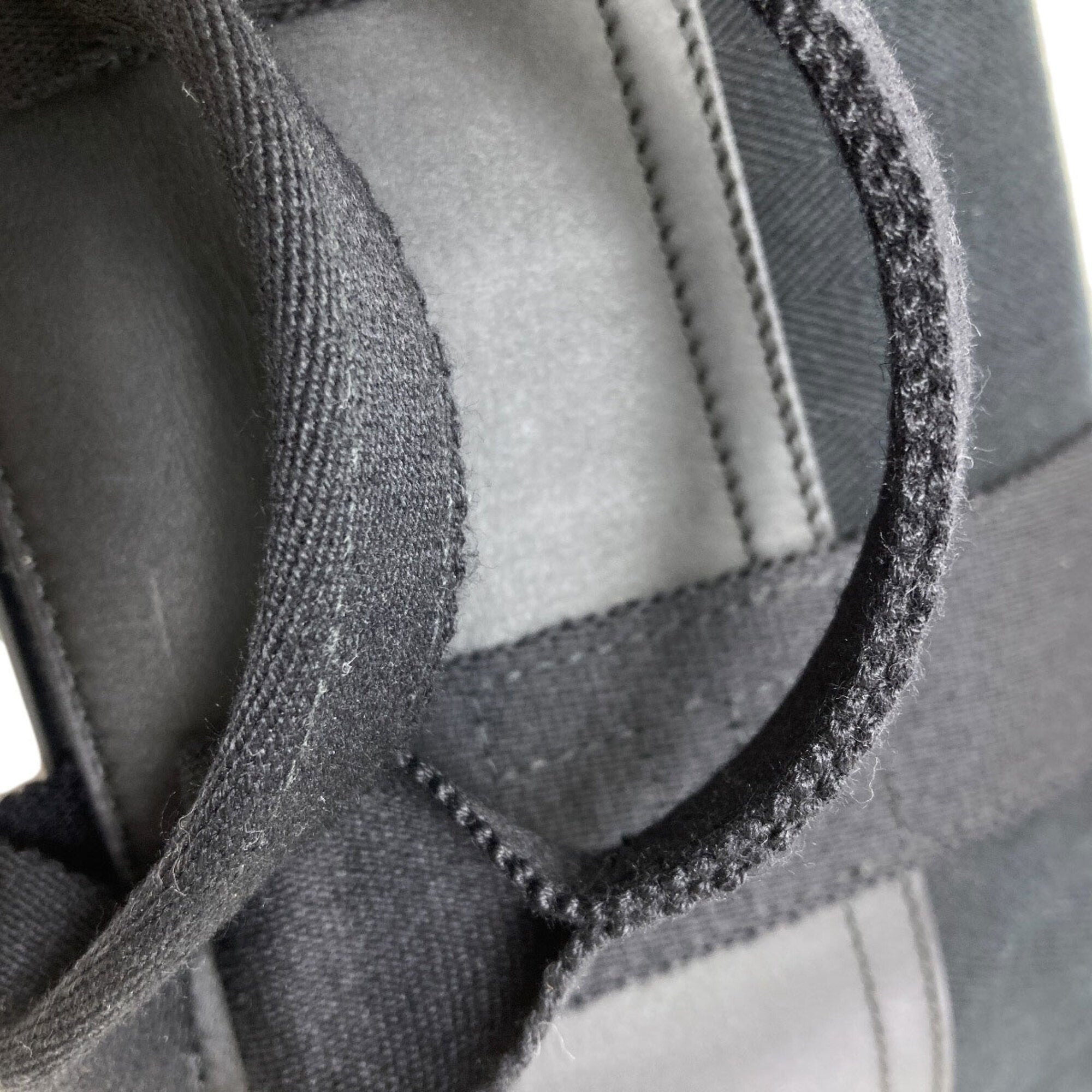 Hermes Black Toile Chevron Handbag (Pre-Owned)
