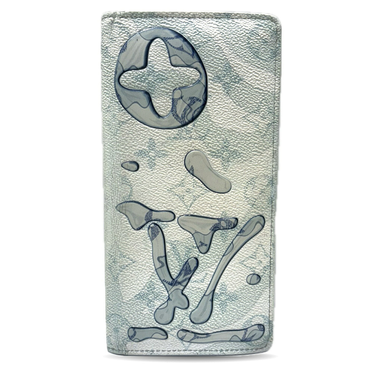 Louis Vuitton Monogram Blue Monogram Long Wallet (Bi-Fold) (Pre-Owned)