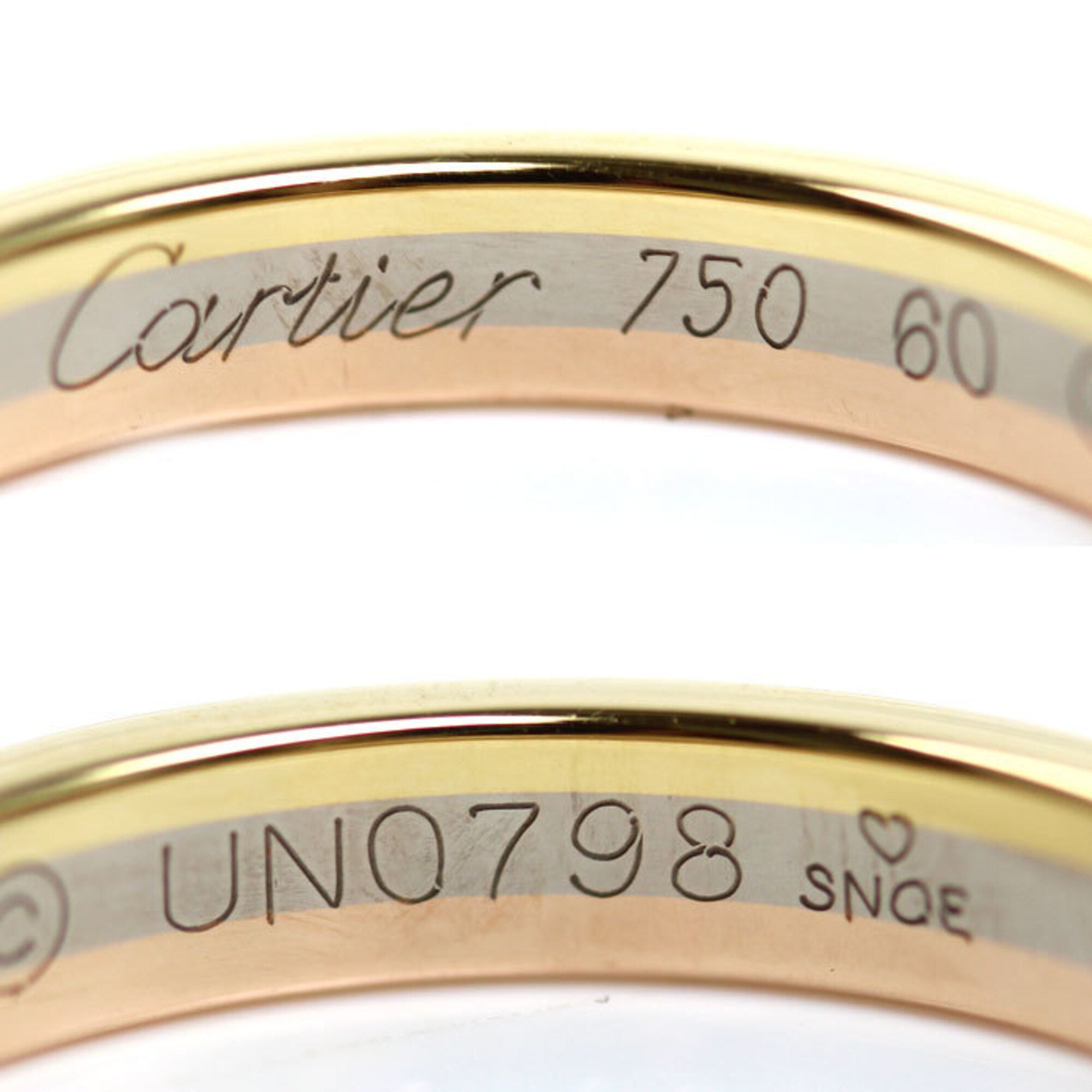 Cartier Yellow Gold (18K) Pink Gold (18K) White Gold (18K) Band Ring (Pre-Owned)