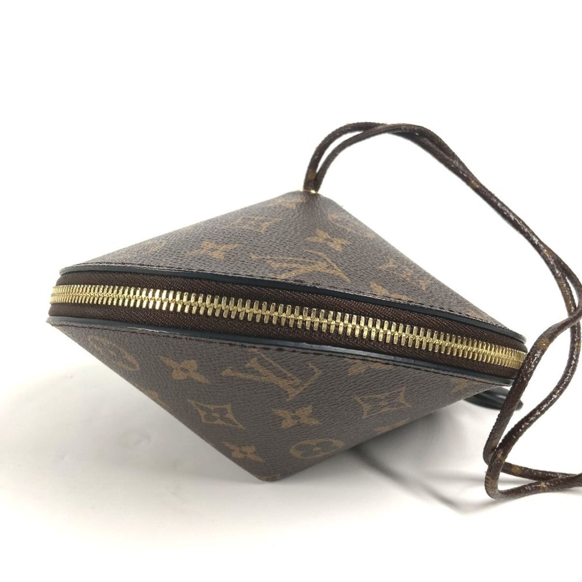 Louis Vuitton Brown Monogram Monogram Handbag Pouch Shoulder Bag (Pre-Owned)