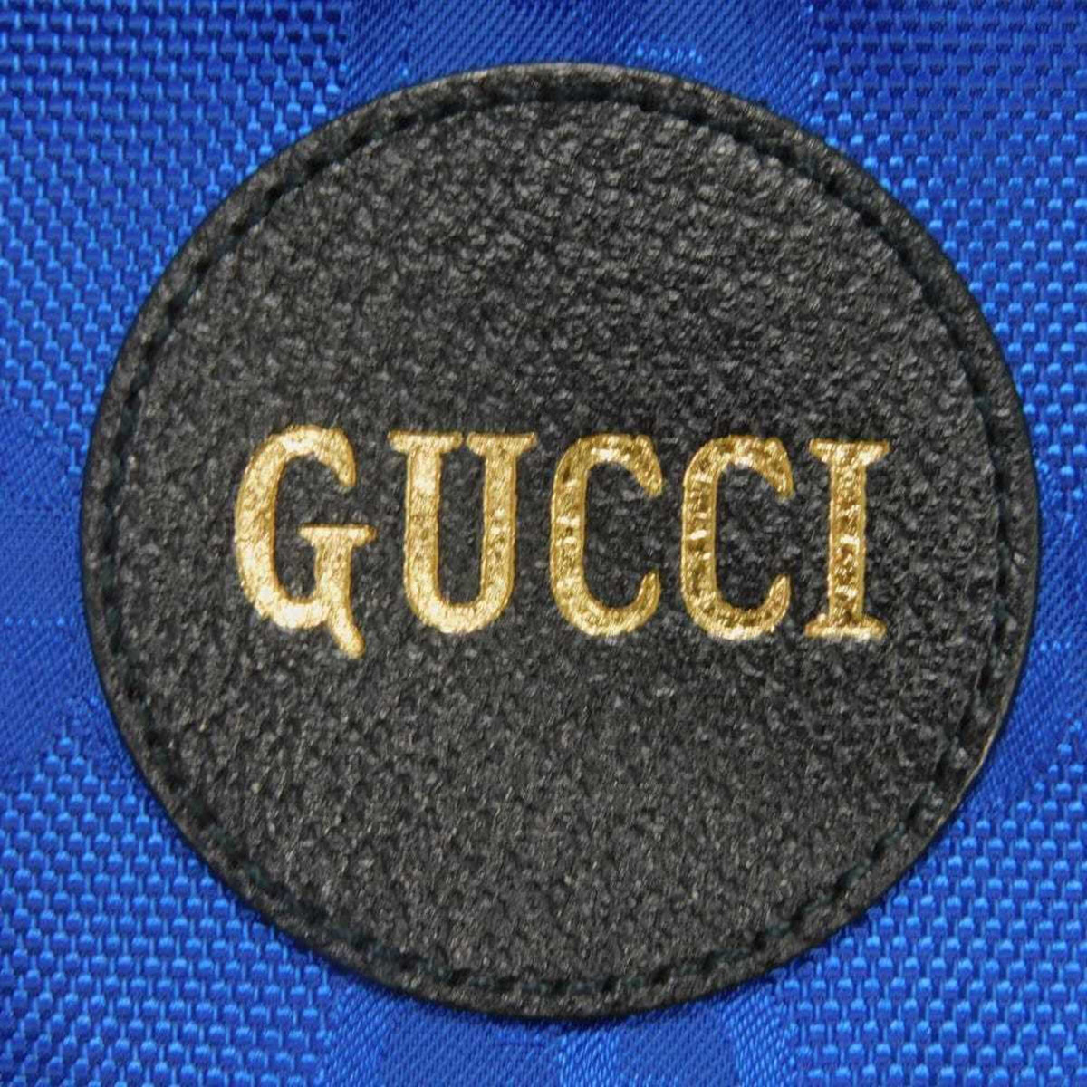 Gucci Blue Nylon Leather Coin Purse/Coin Case (Pre-Owned)