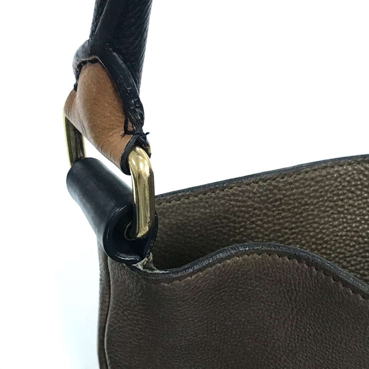 Celine Brown Leather Shoulder Bag (Pre-Owned)