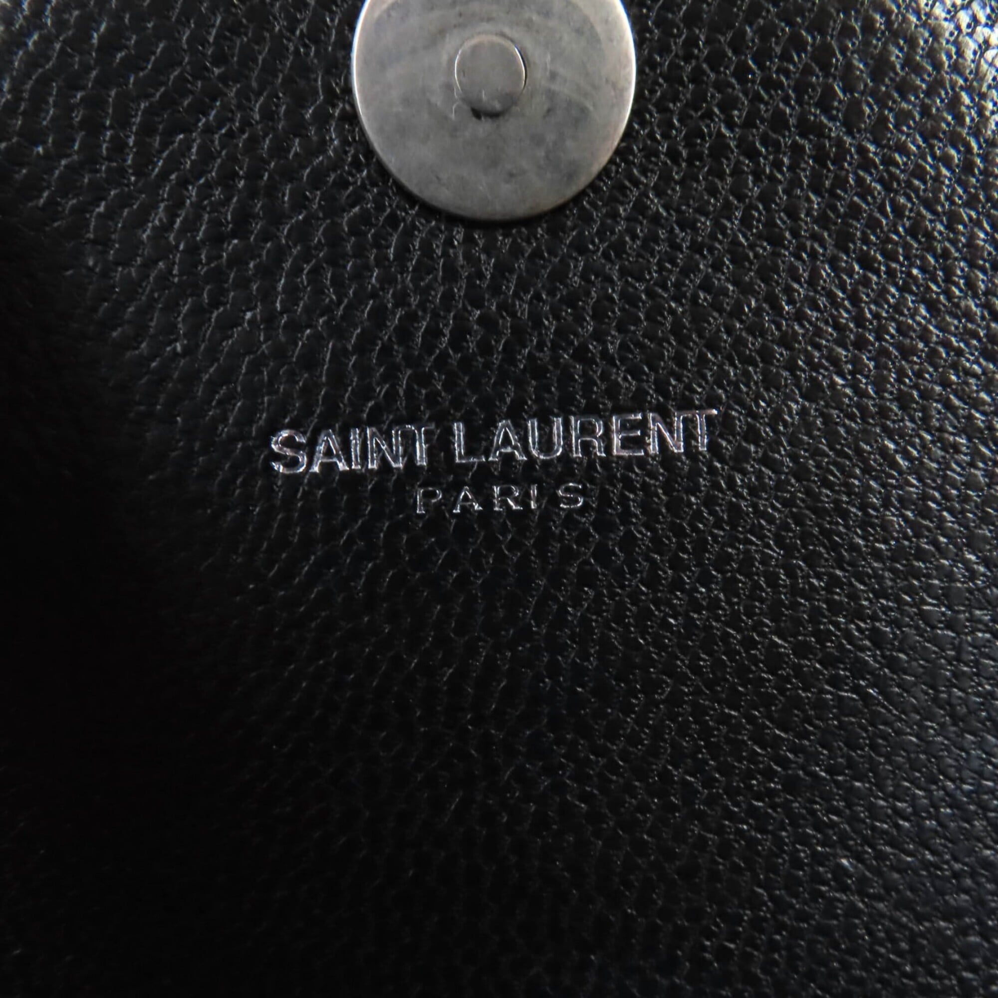 Saint Laurent Black Leather Shoulder Bag (Pre-Owned)