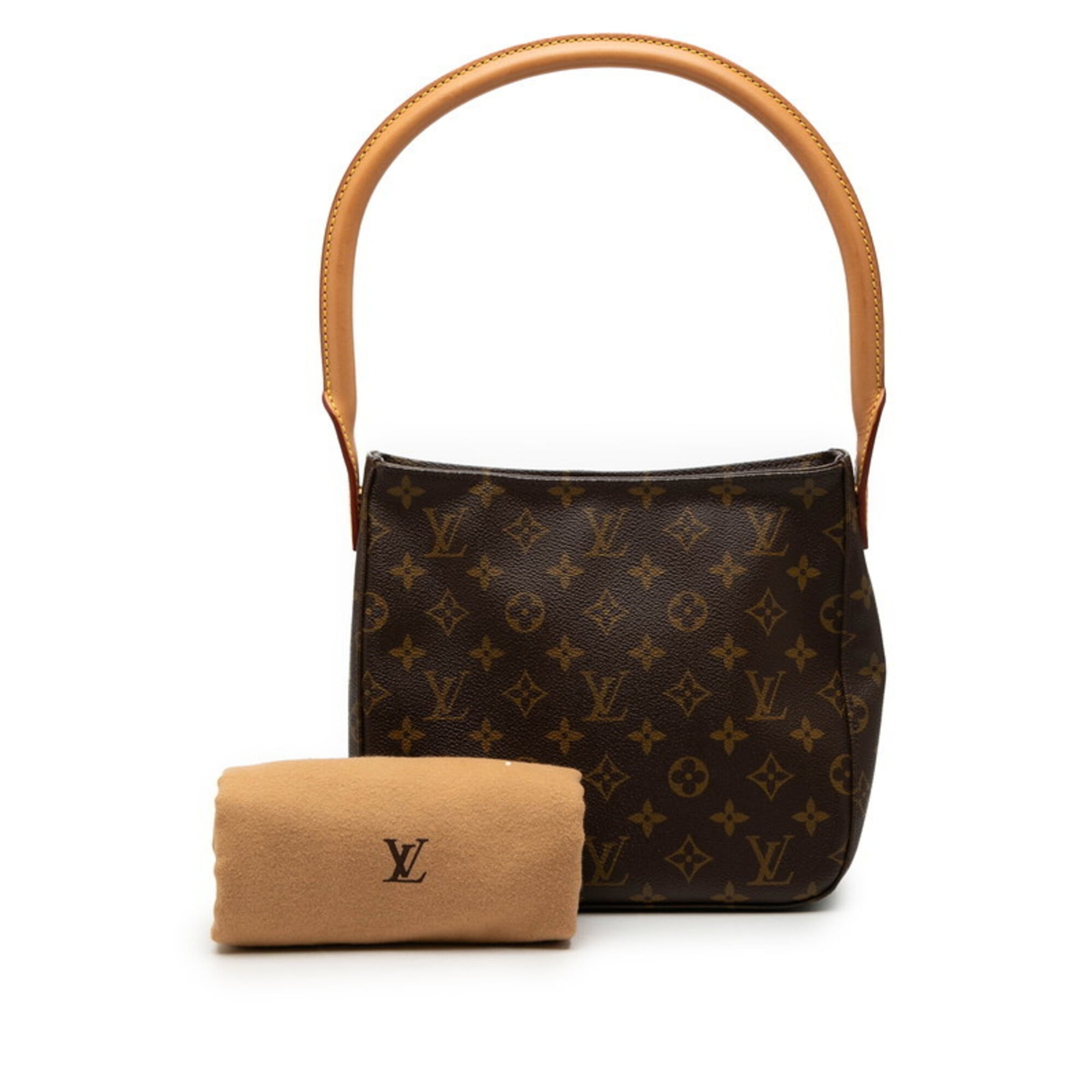 Louis Vuitton Brown Pvc Leather Handbag Shoulder Bag (Pre-Owned)