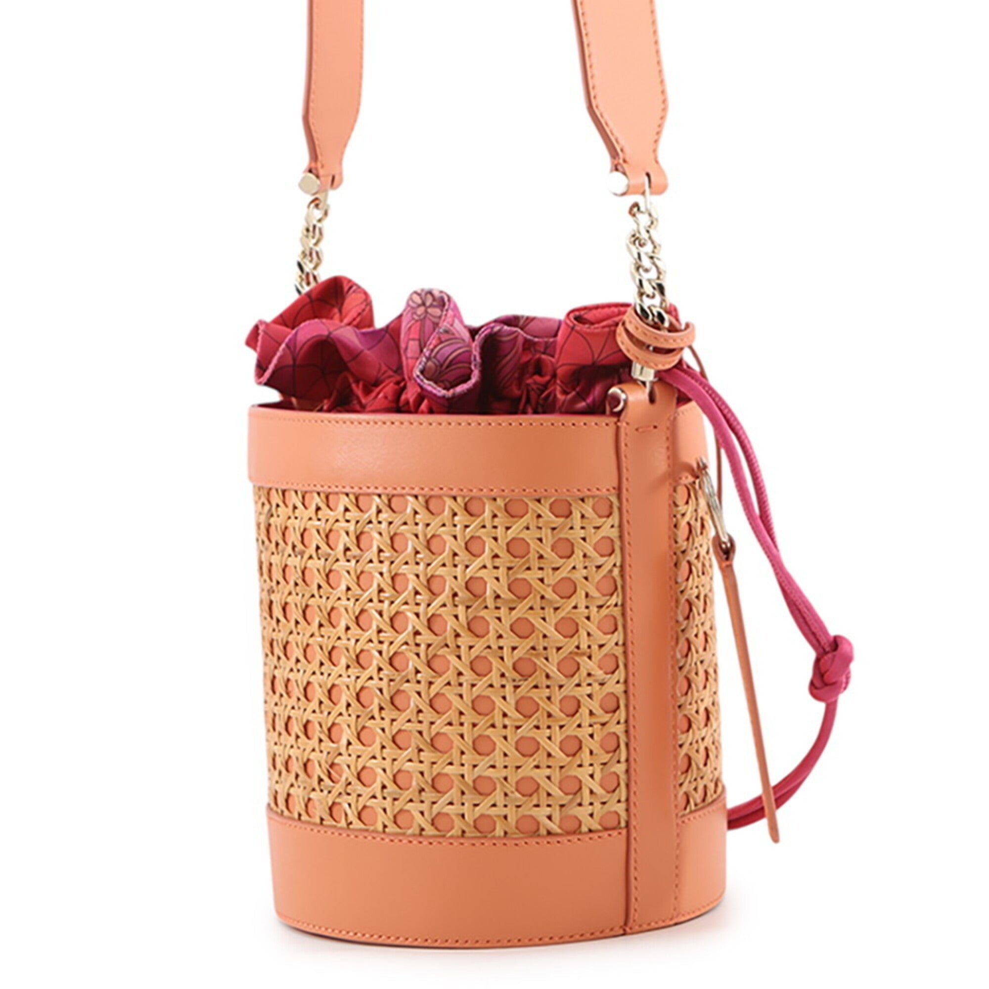 Bvlgari Orange Leather Handbag Shoulder Bag (Pre-Owned)