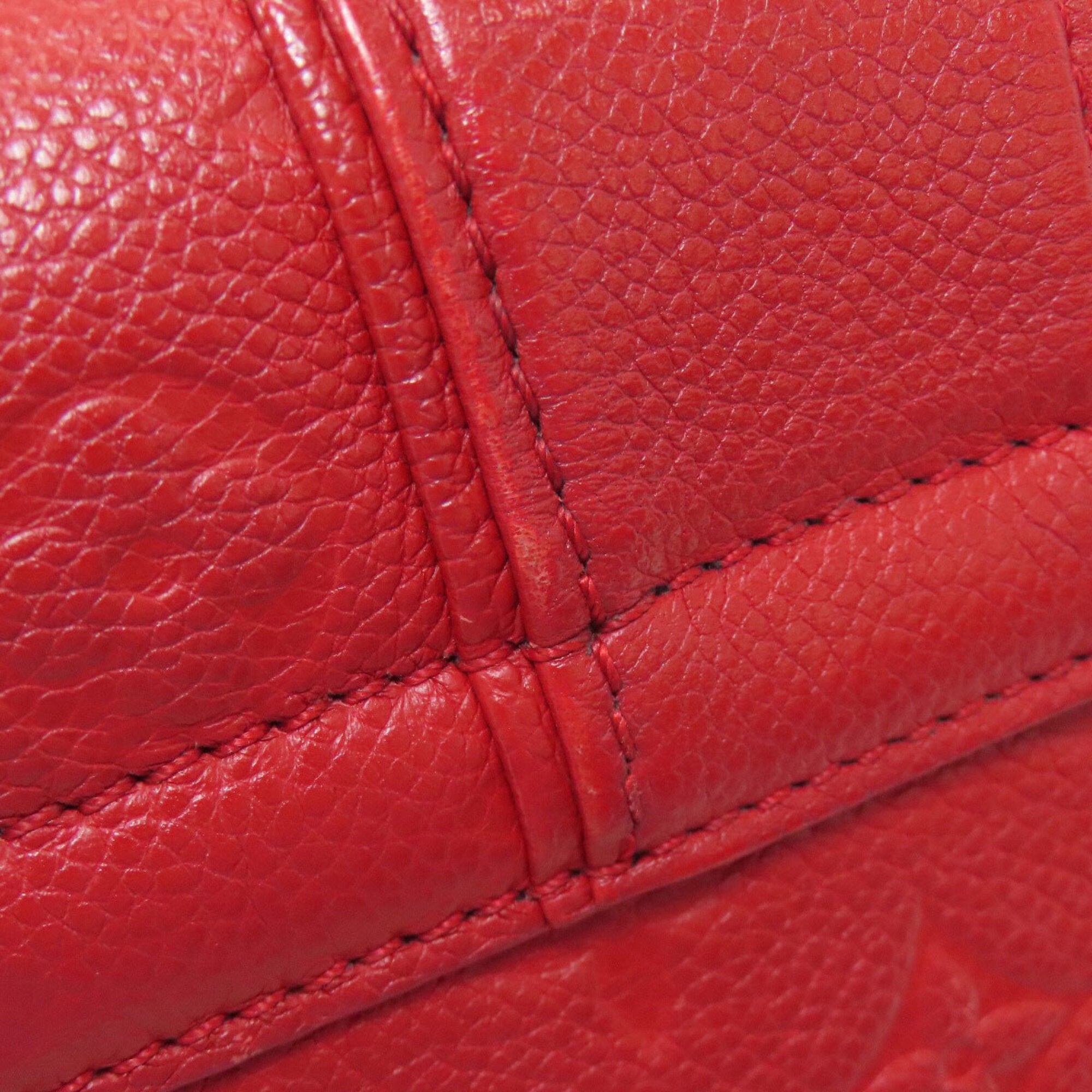 Louis Vuitton Red Color Monogram Empreinte Shoulder Bag (Pre-Owned)