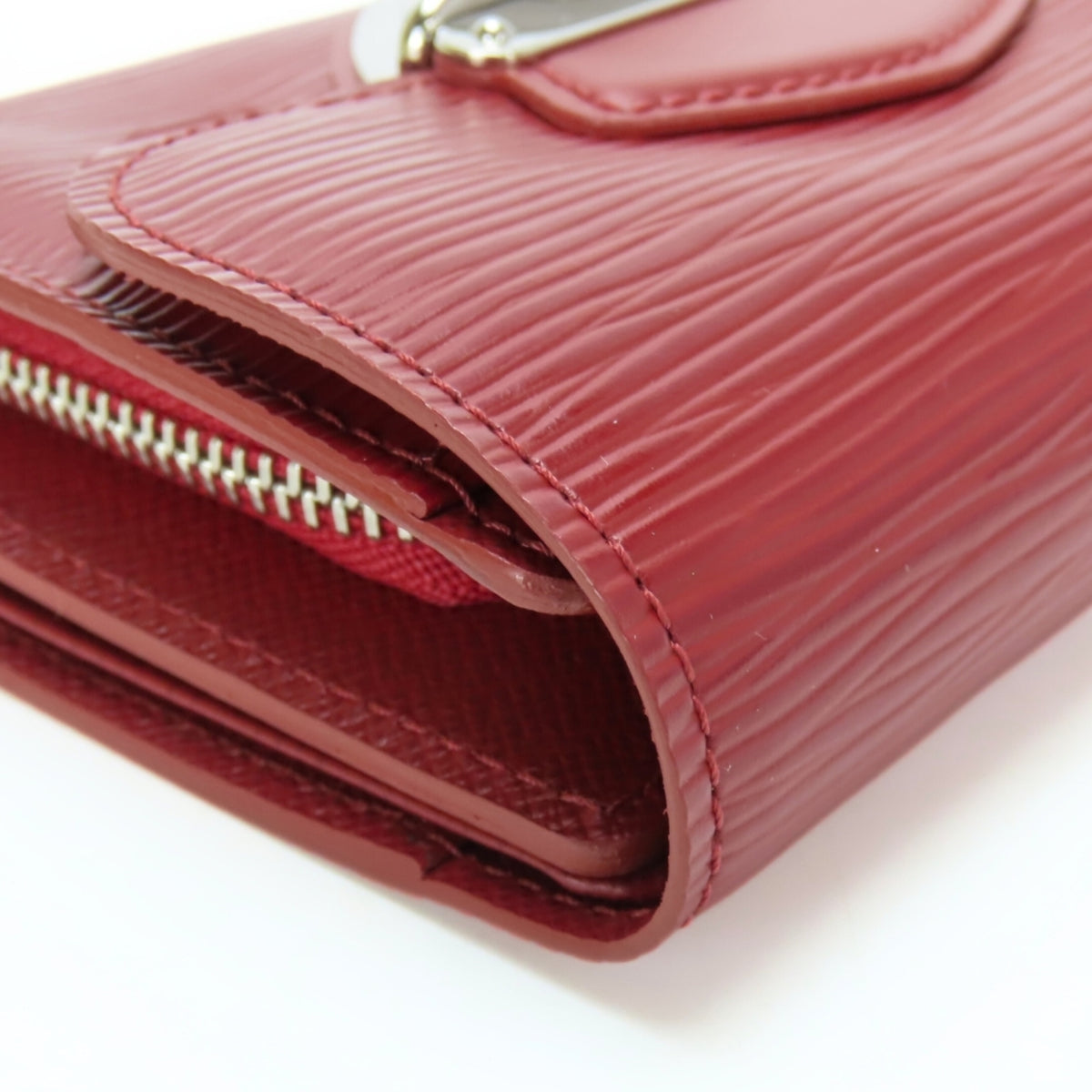 Louis Vuitton Ruby Epi Leather Wallet (Tri-Fold) (Pre-Owned)