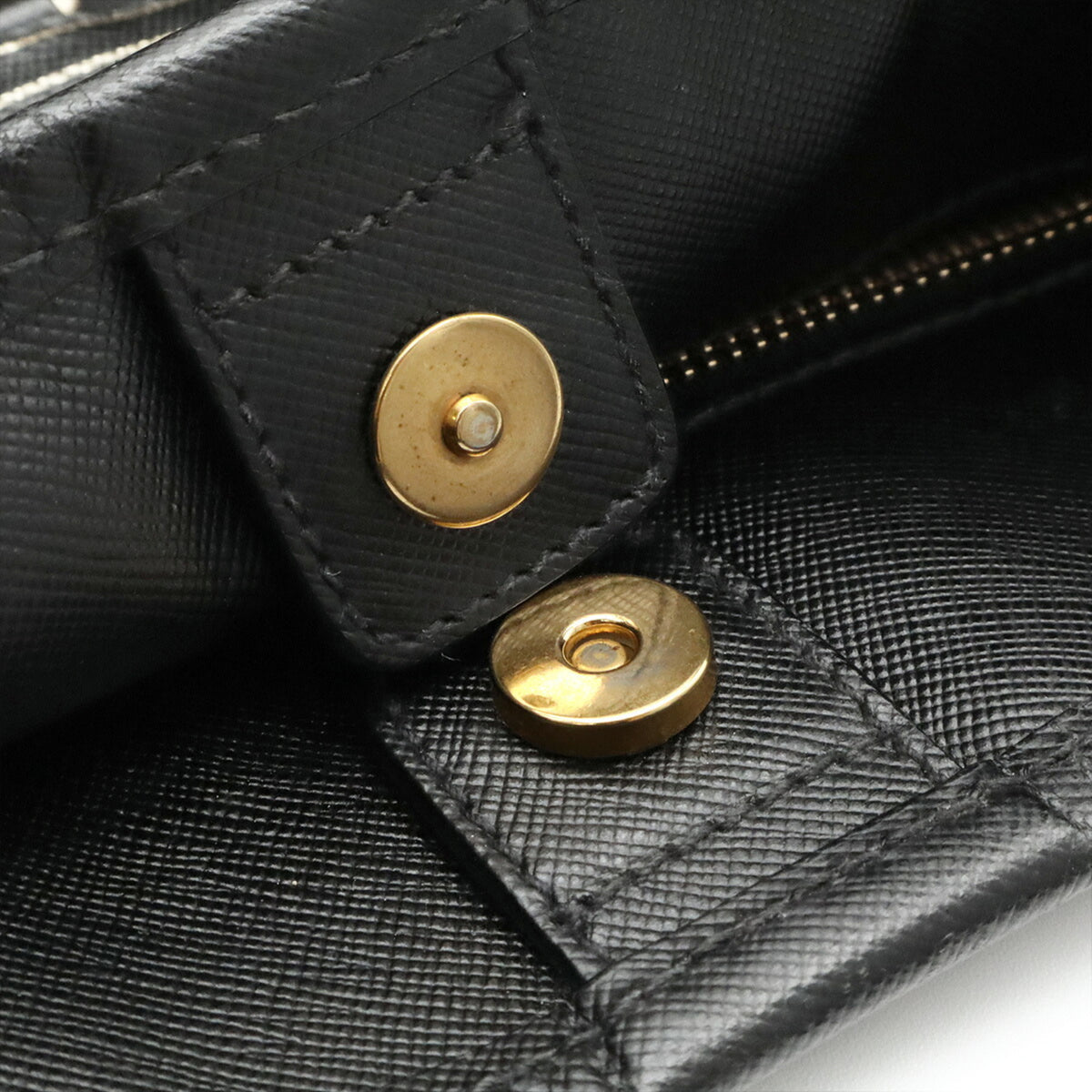 Prada Black Nero Nylon Leather Shoulder Bag Tote Bag (Pre-Owned)